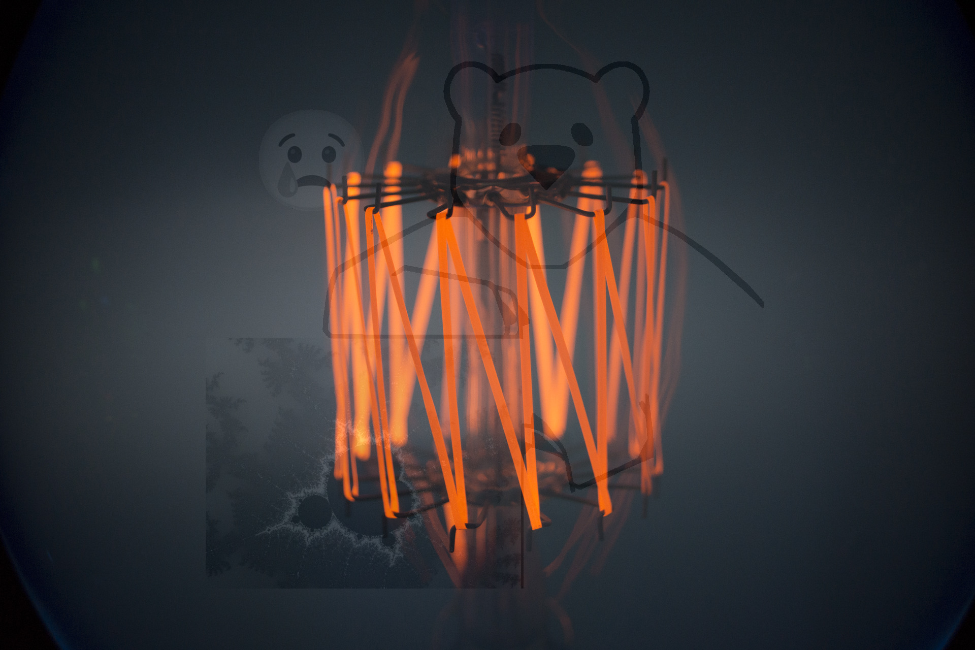 Liebenröhre, Seriennummer 'Ss990' Betrieb - Bild 05 - Detailansicht Heizfaden