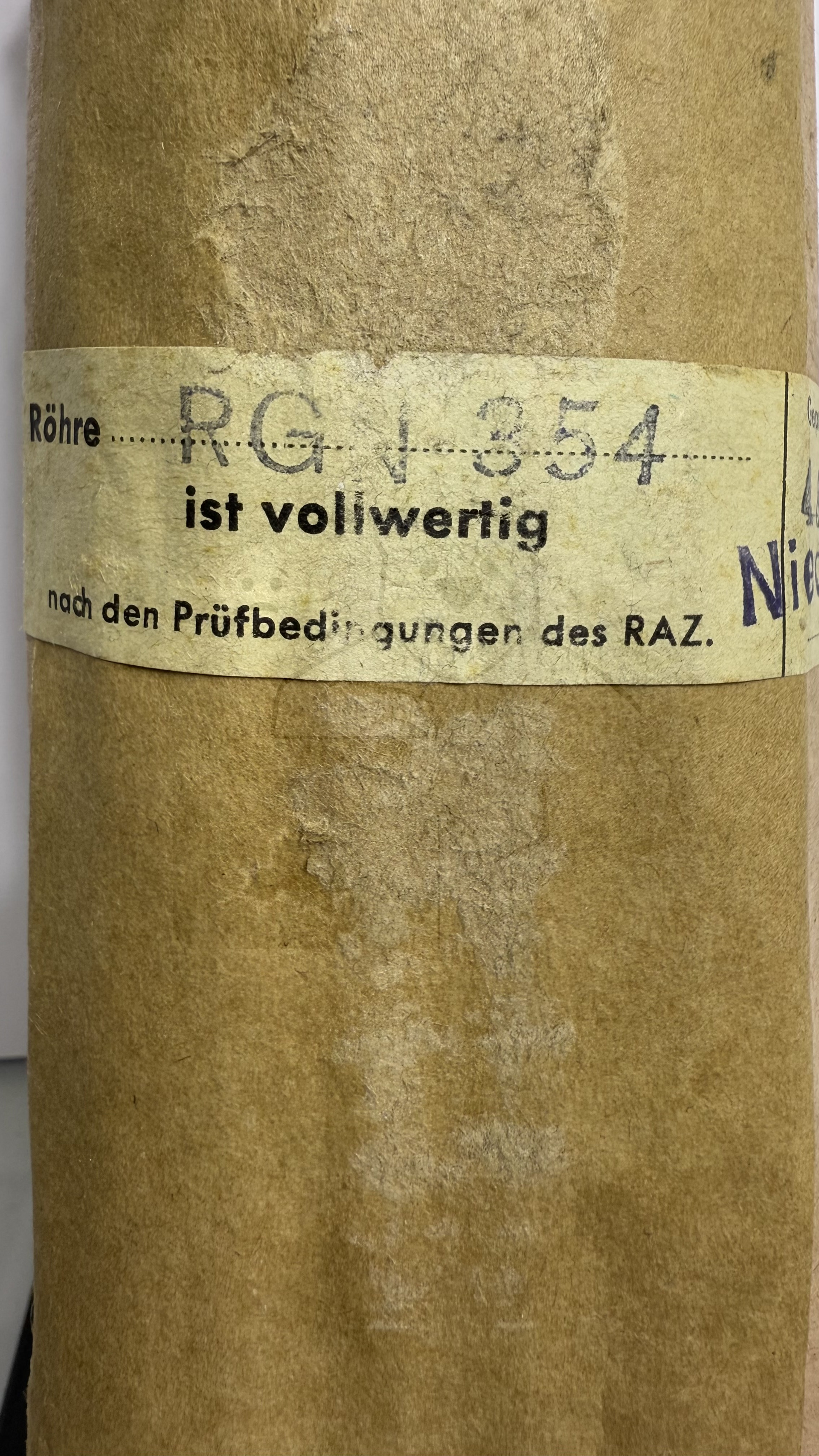 Röhre 1802 #6928 Verpackung Bild 2