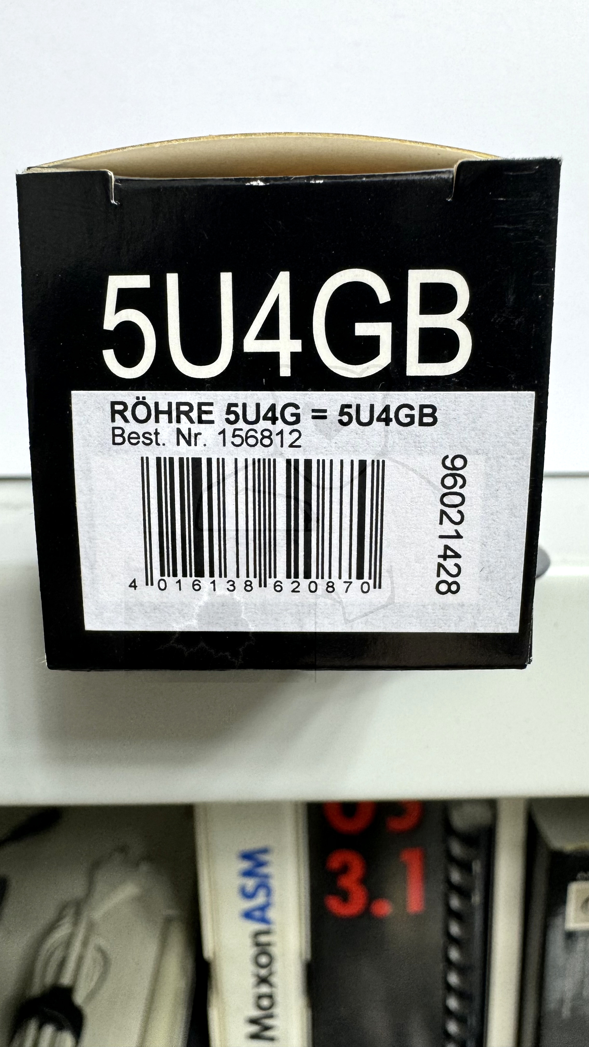 Röhre 5U4GBEH #3620 Verpackung Bild 2