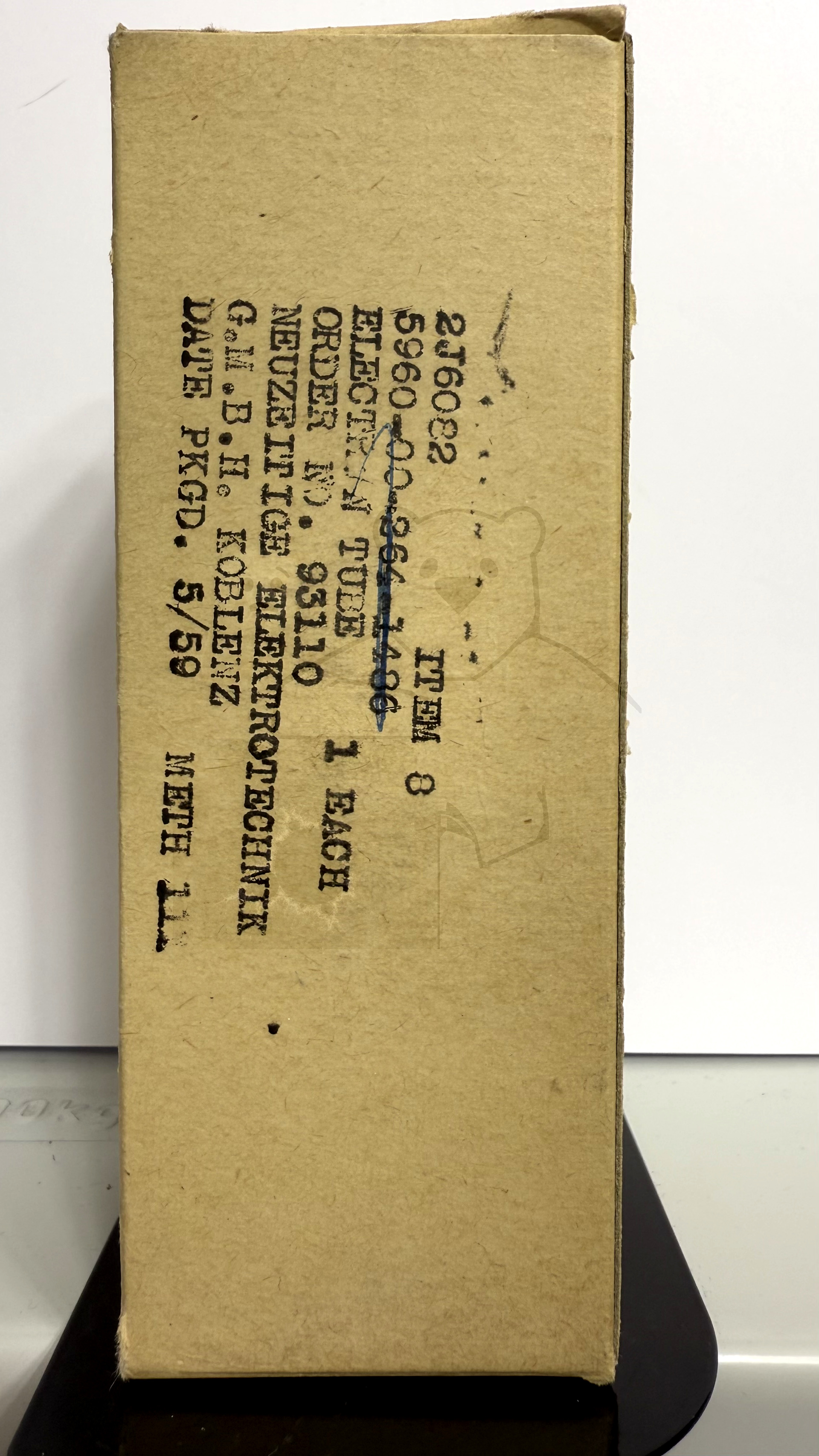 Röhre 6082 #6859 Verpackung Bild 1