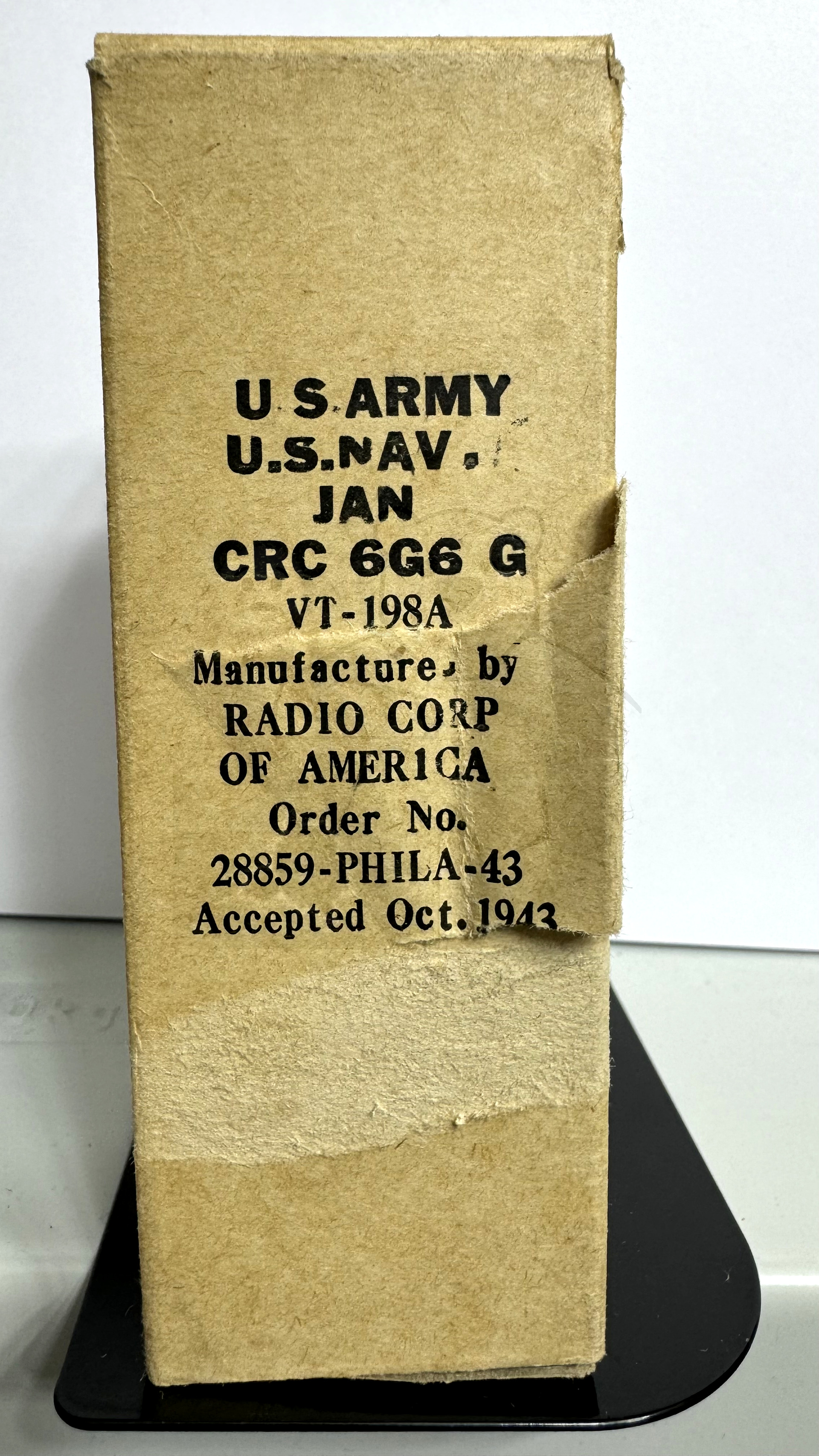 Röhre 6G6G #7681 Verpackung Bild 1