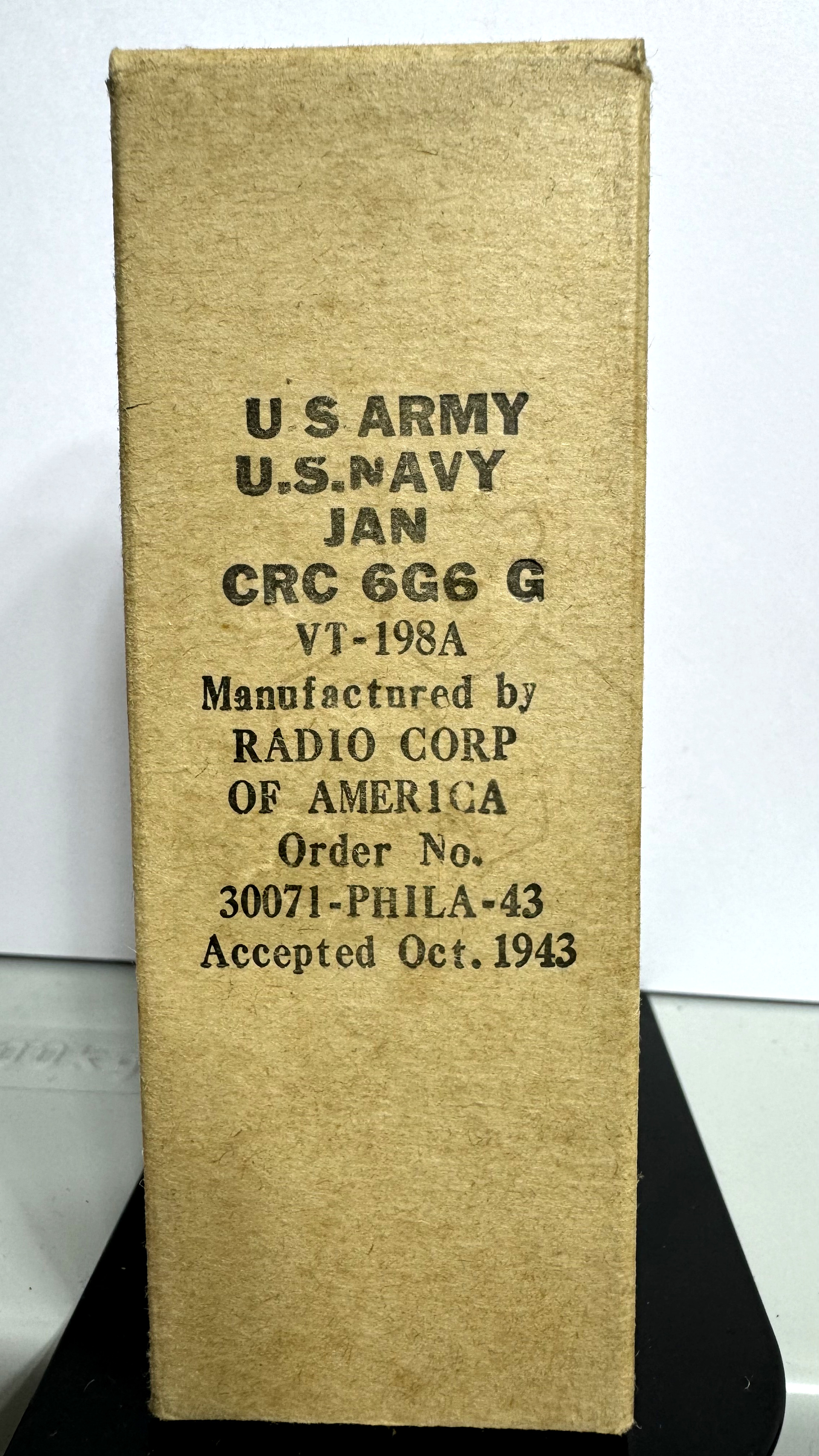 Röhre 6G6G #7684 Verpackung Bild 1