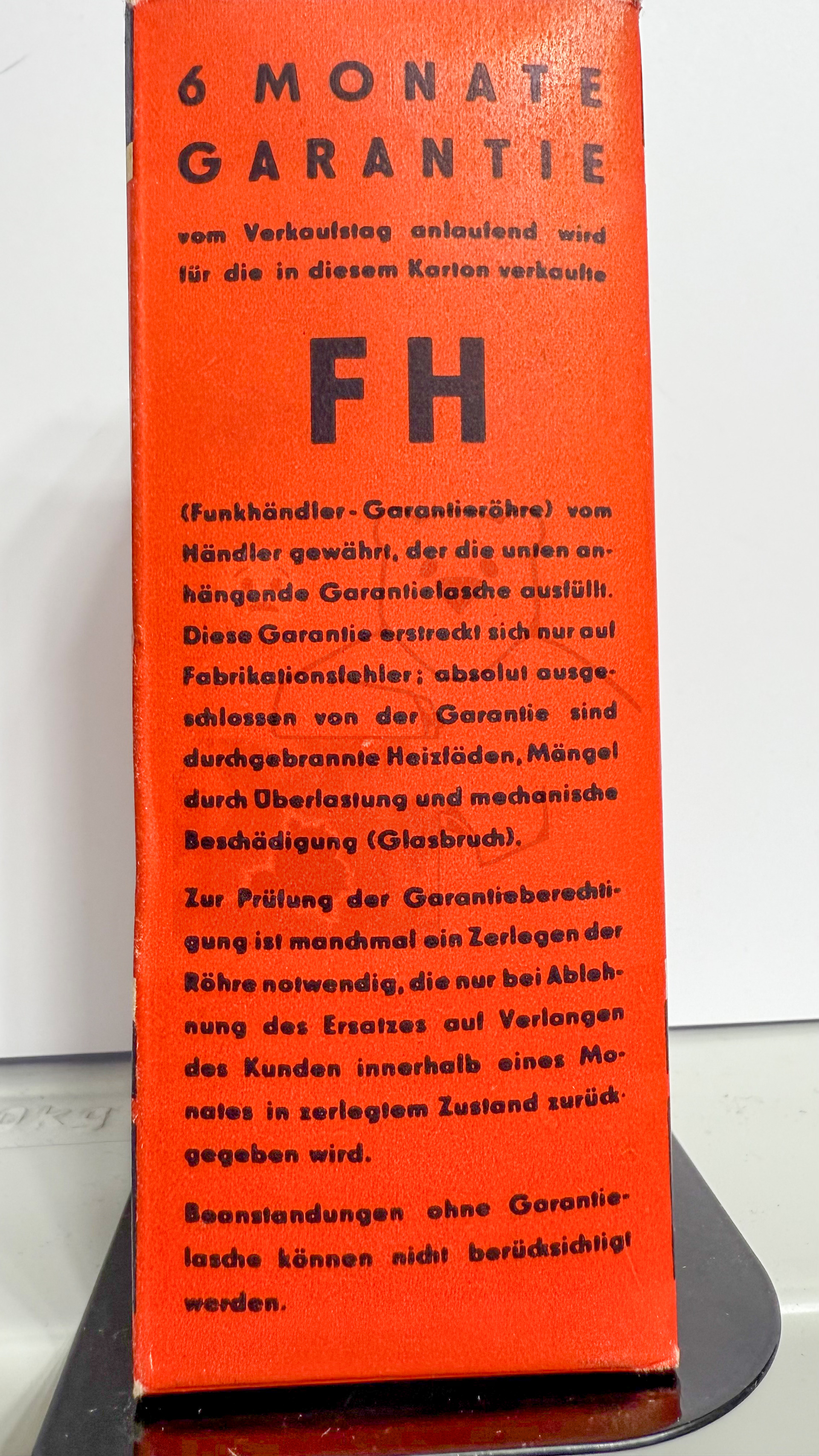 Röhre AC100 #7521 Verpackung Bild 4