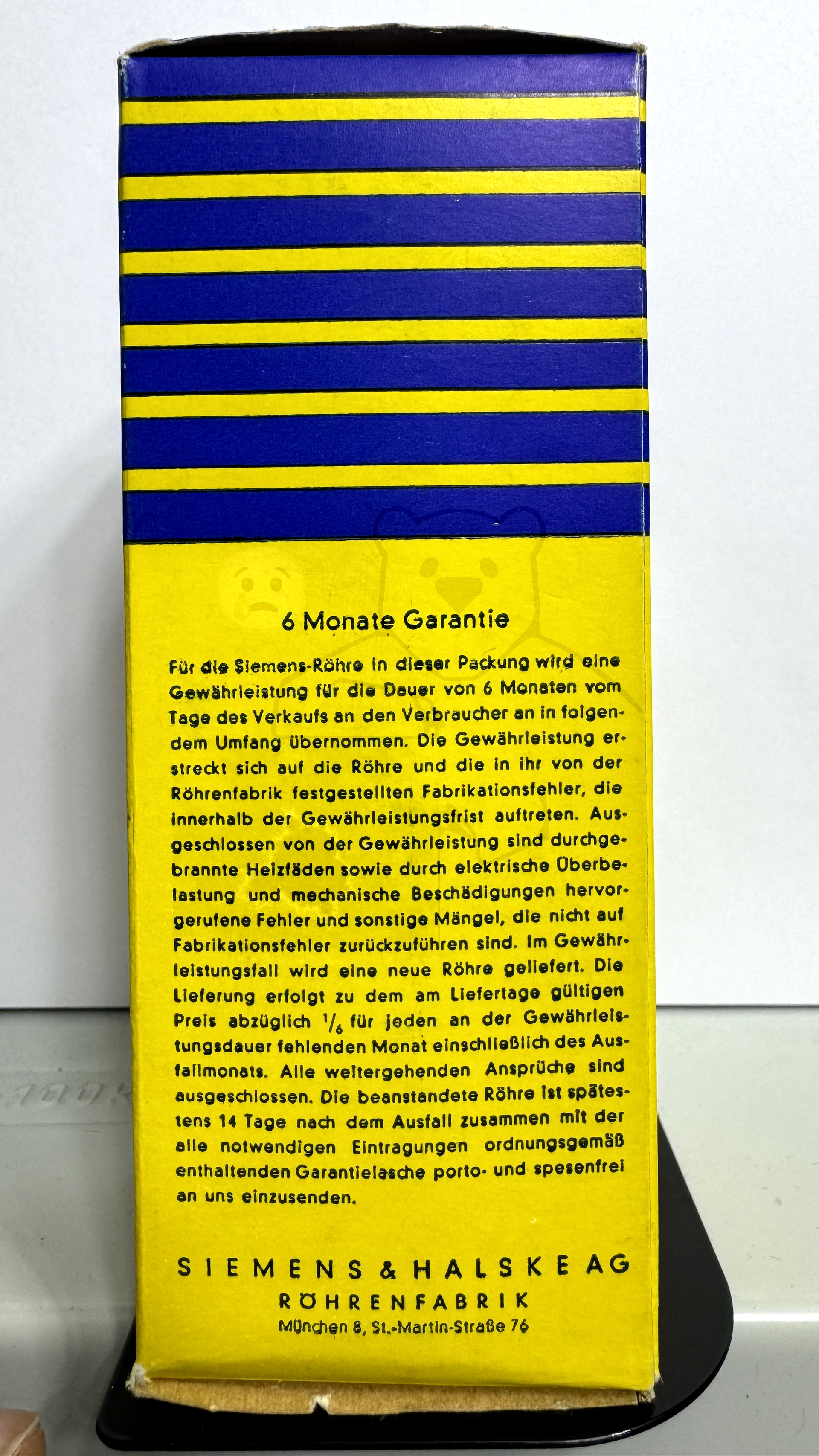 Röhre C3e Spez. #3289 Verpackung Bild 4