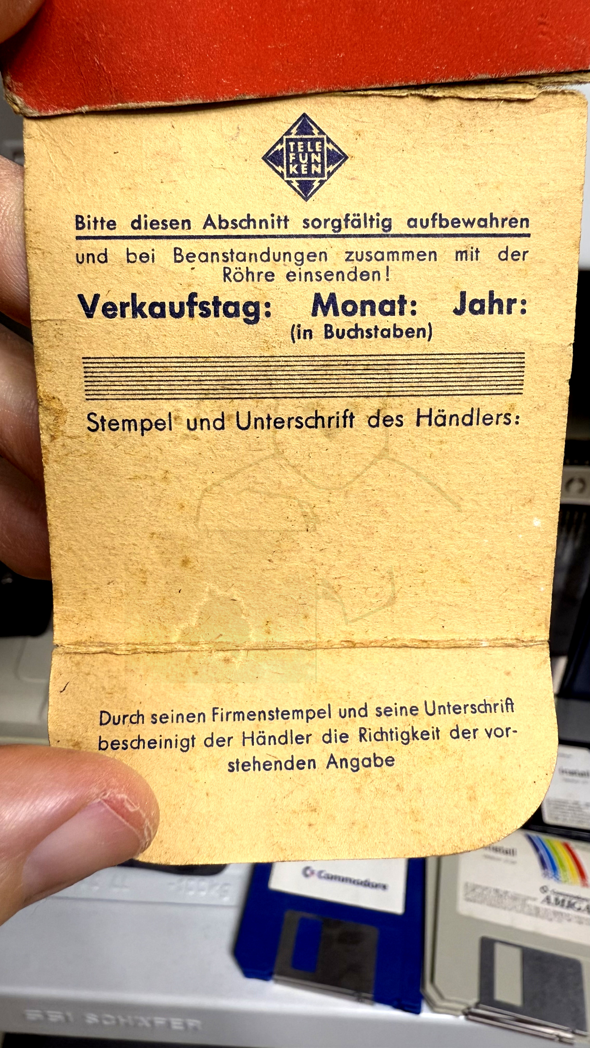 Röhre CCH1 #6927 Verpackung Bild 1