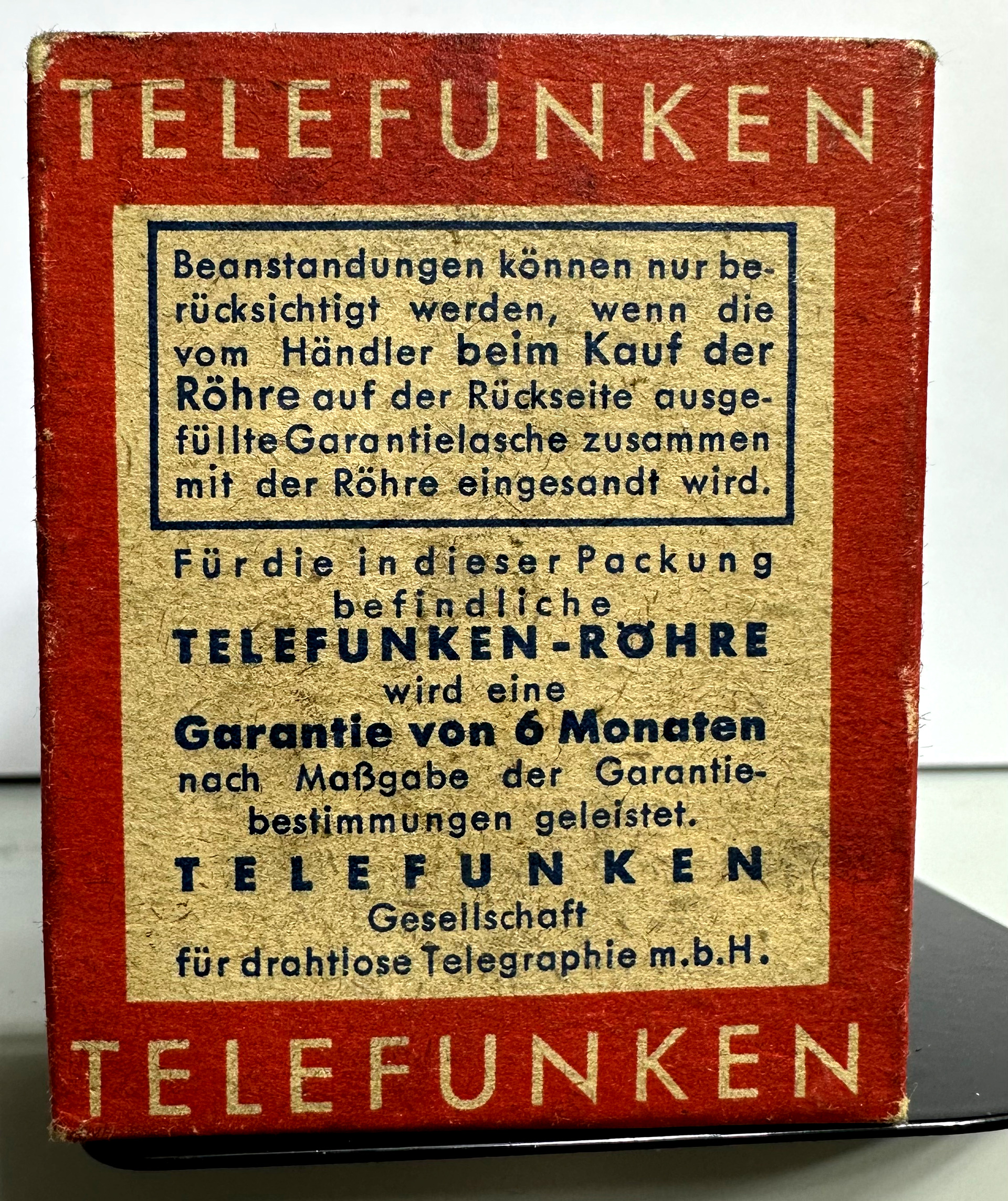 Röhre DF11 #6657 Verpackung Bild 3