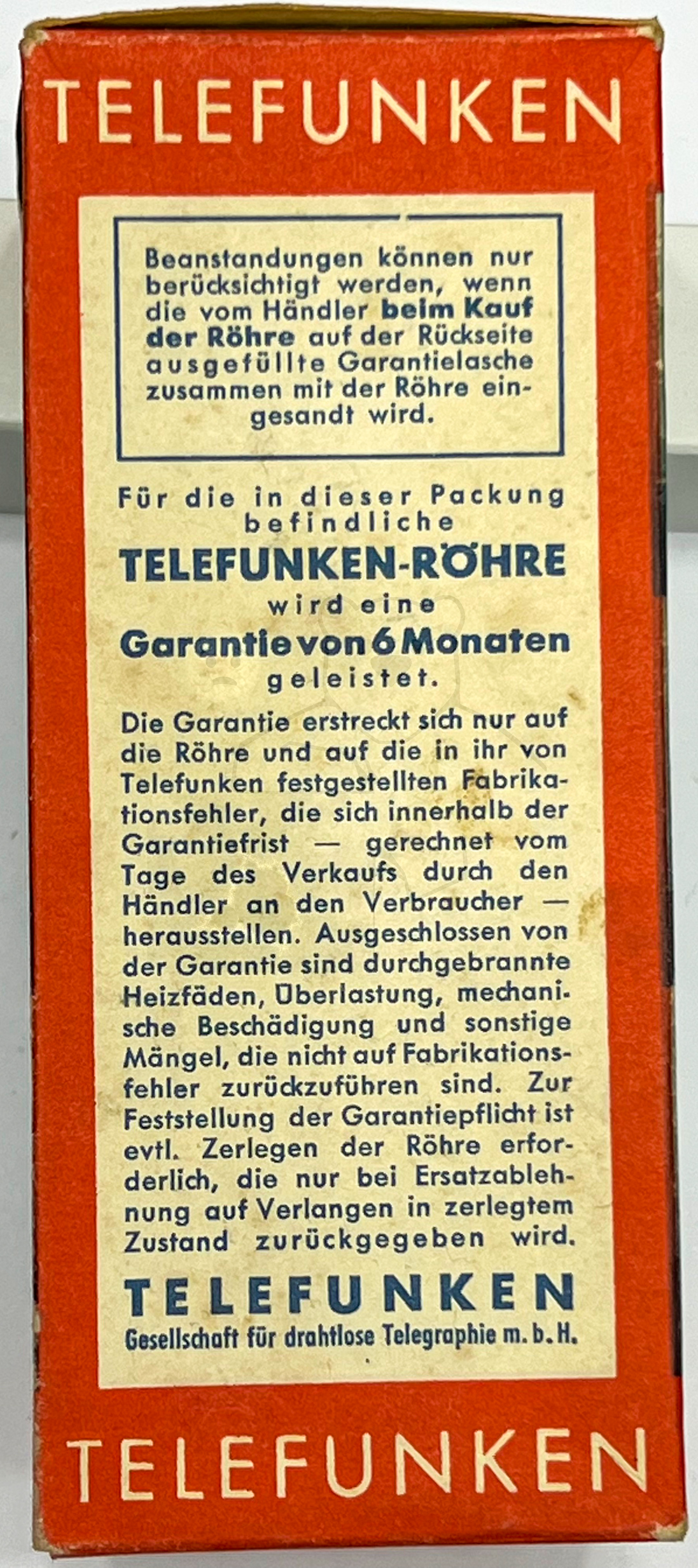 Röhre EL11 #6811 Verpackung Bild 2