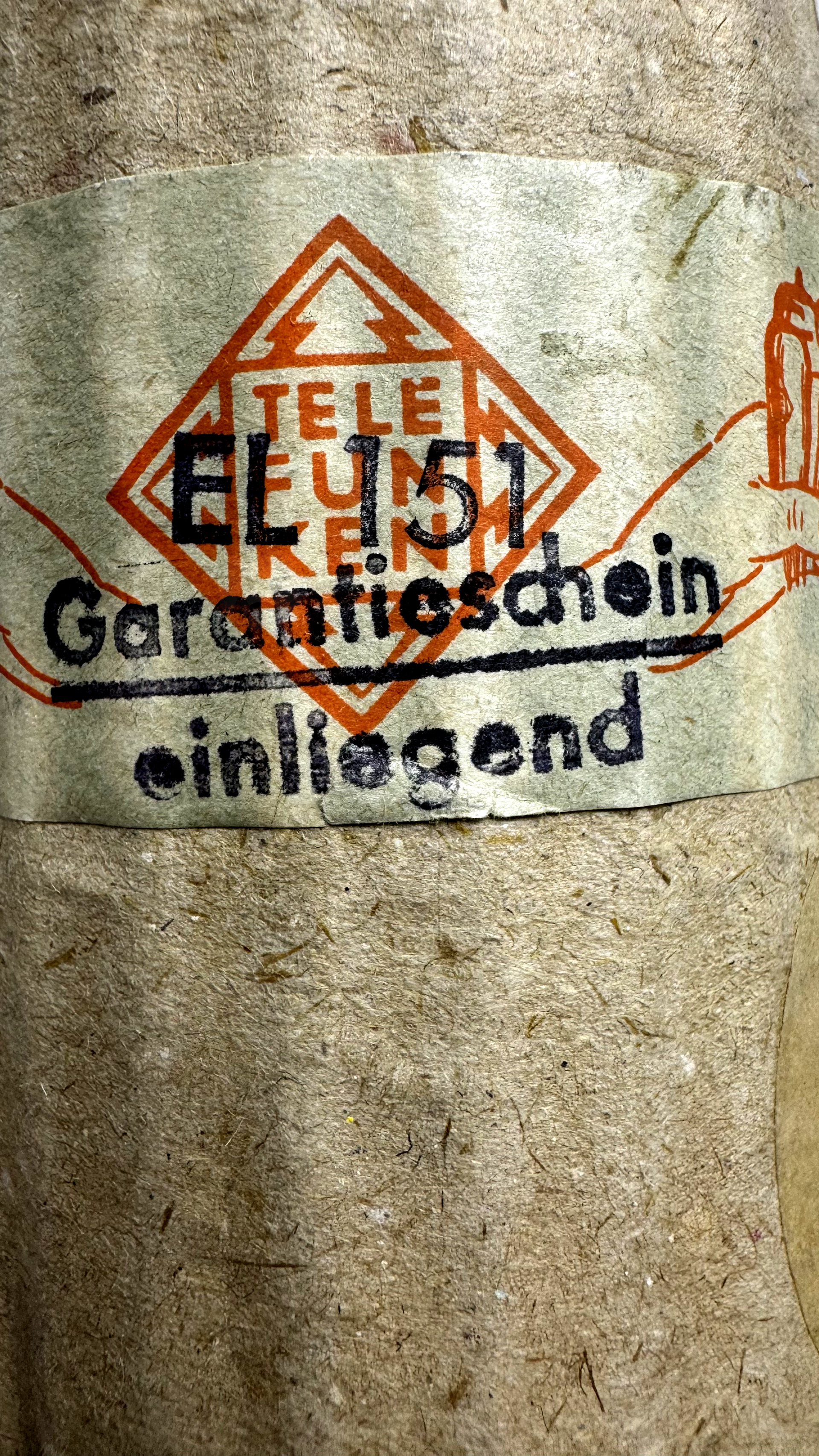 Röhre EL151 #7514 Verpackung Bild 2