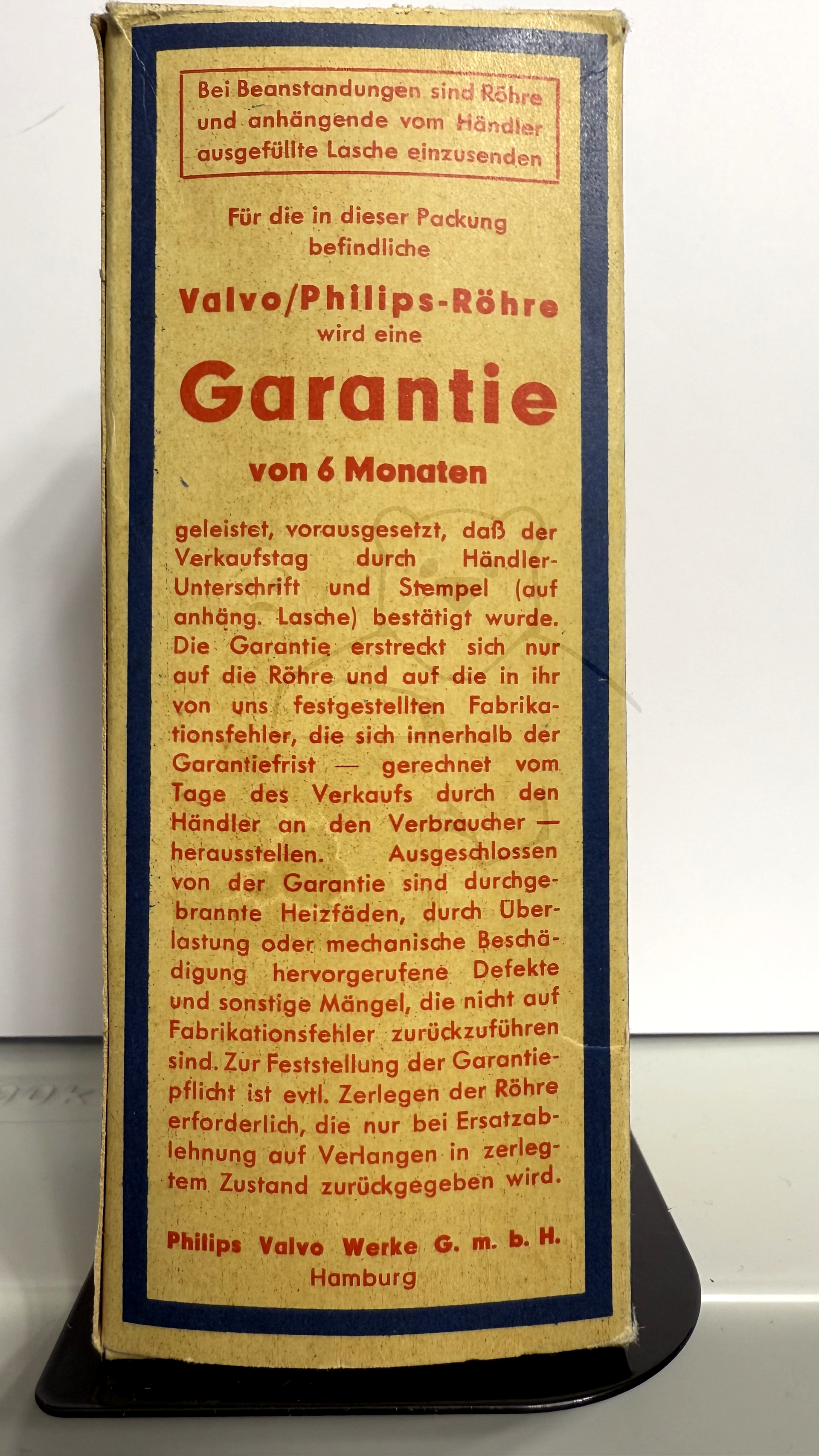 Röhre EL50 #7848 Verpackung Bild 3