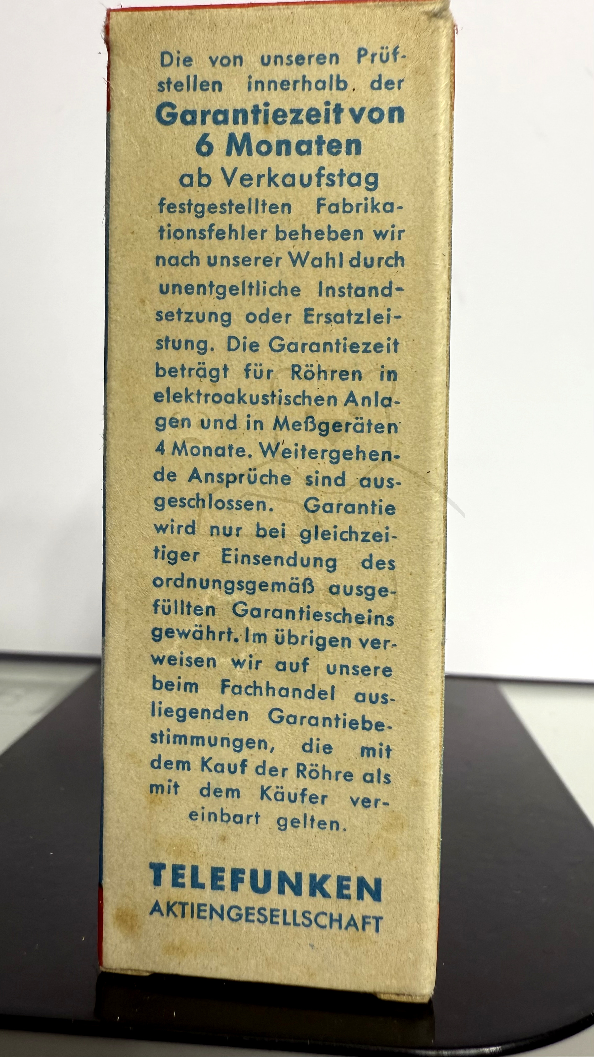 Röhre EL95 #4062 Verpackung Bild 4