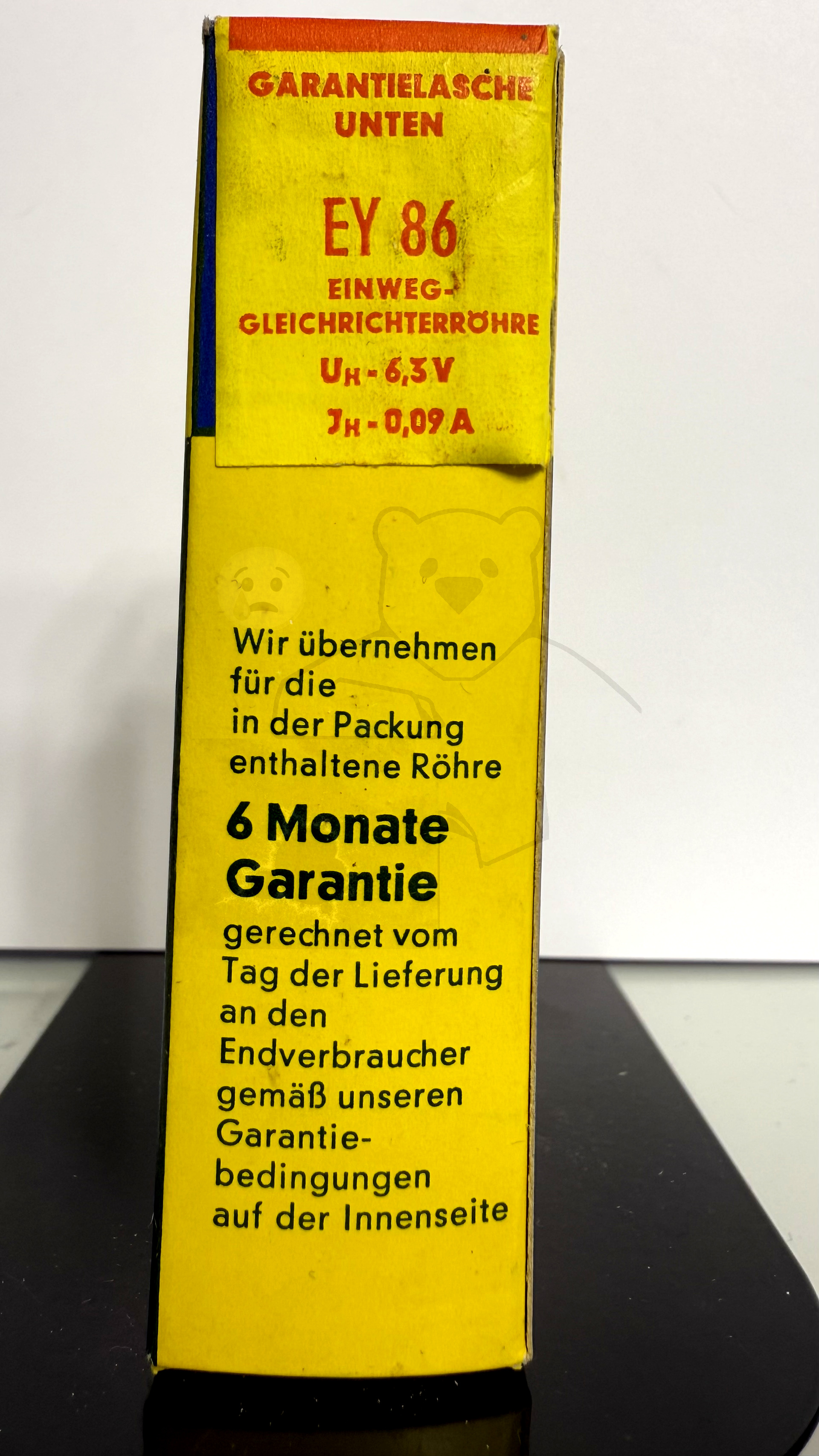 Röhre EY86 #3612 Verpackung Bild 2