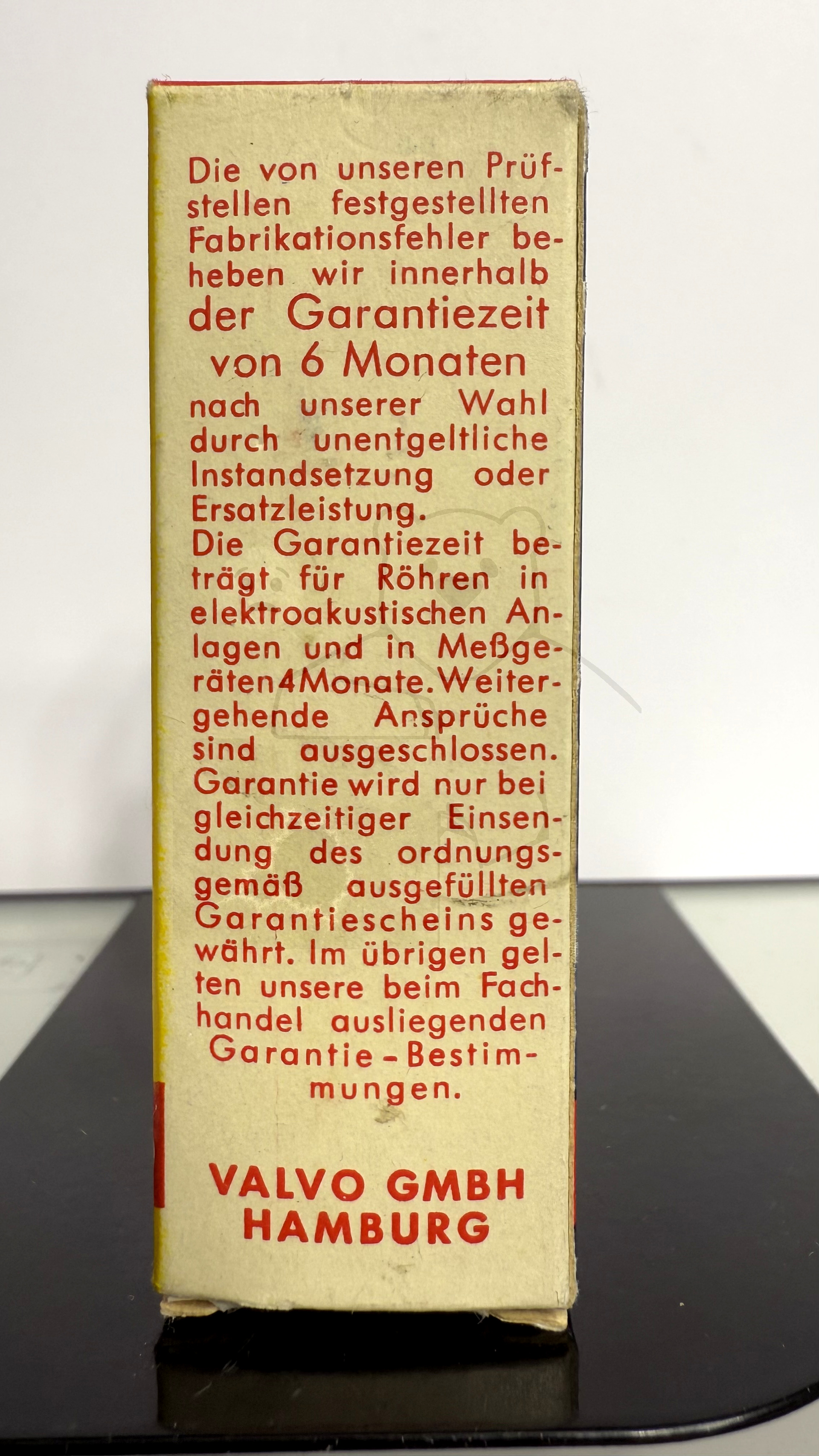 Röhre EZ40 #5982 Verpackung Bild 2