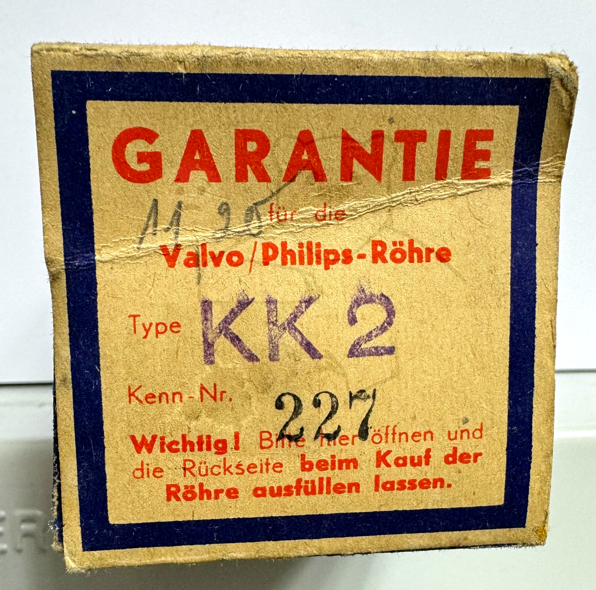 Röhre KK2 #0111 Verpackung Bild 5