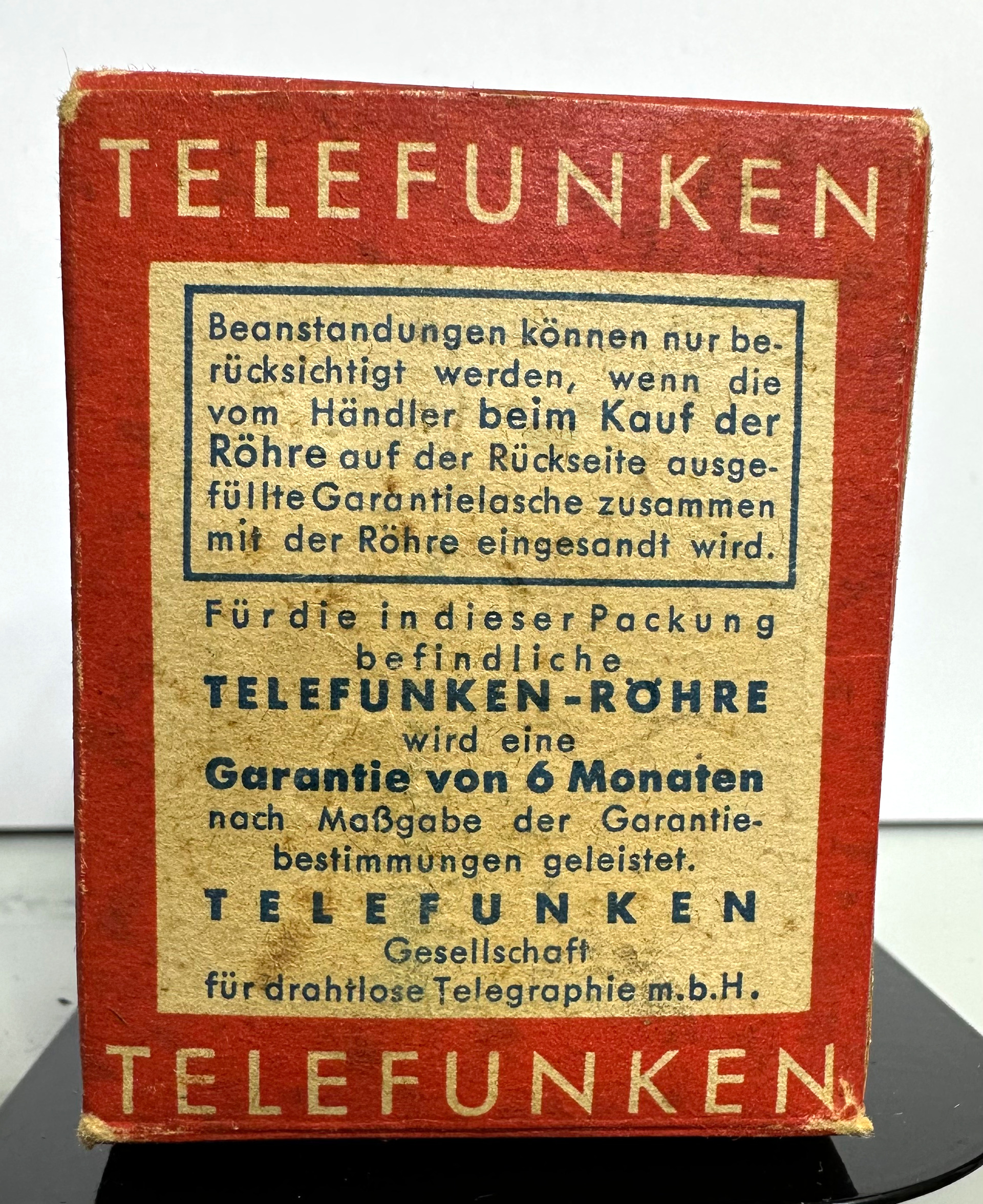 Röhre UBF15 #4811 Verpackung Bild 3