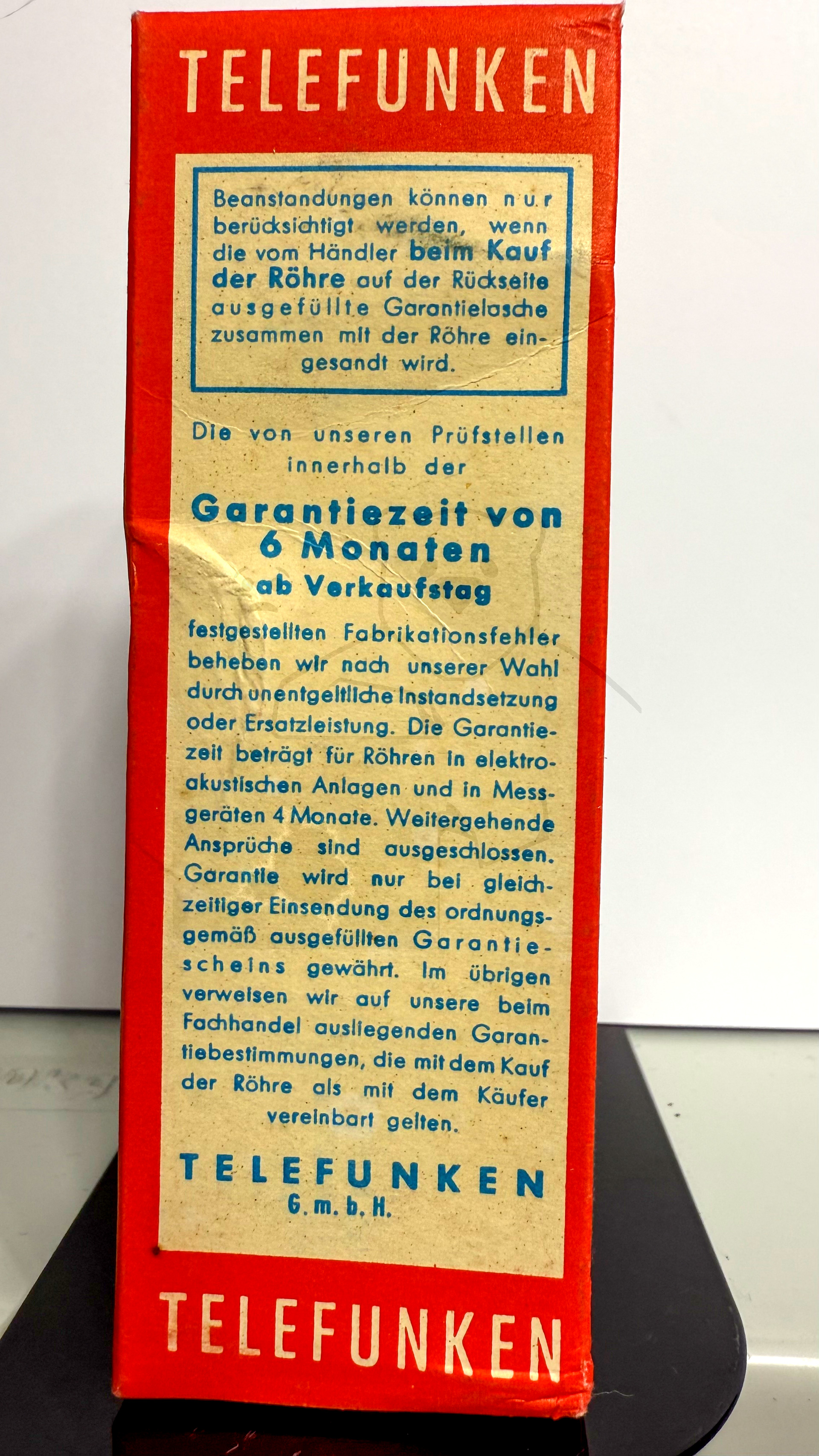 Röhre UM11 #5895 Verpackung Bild 6