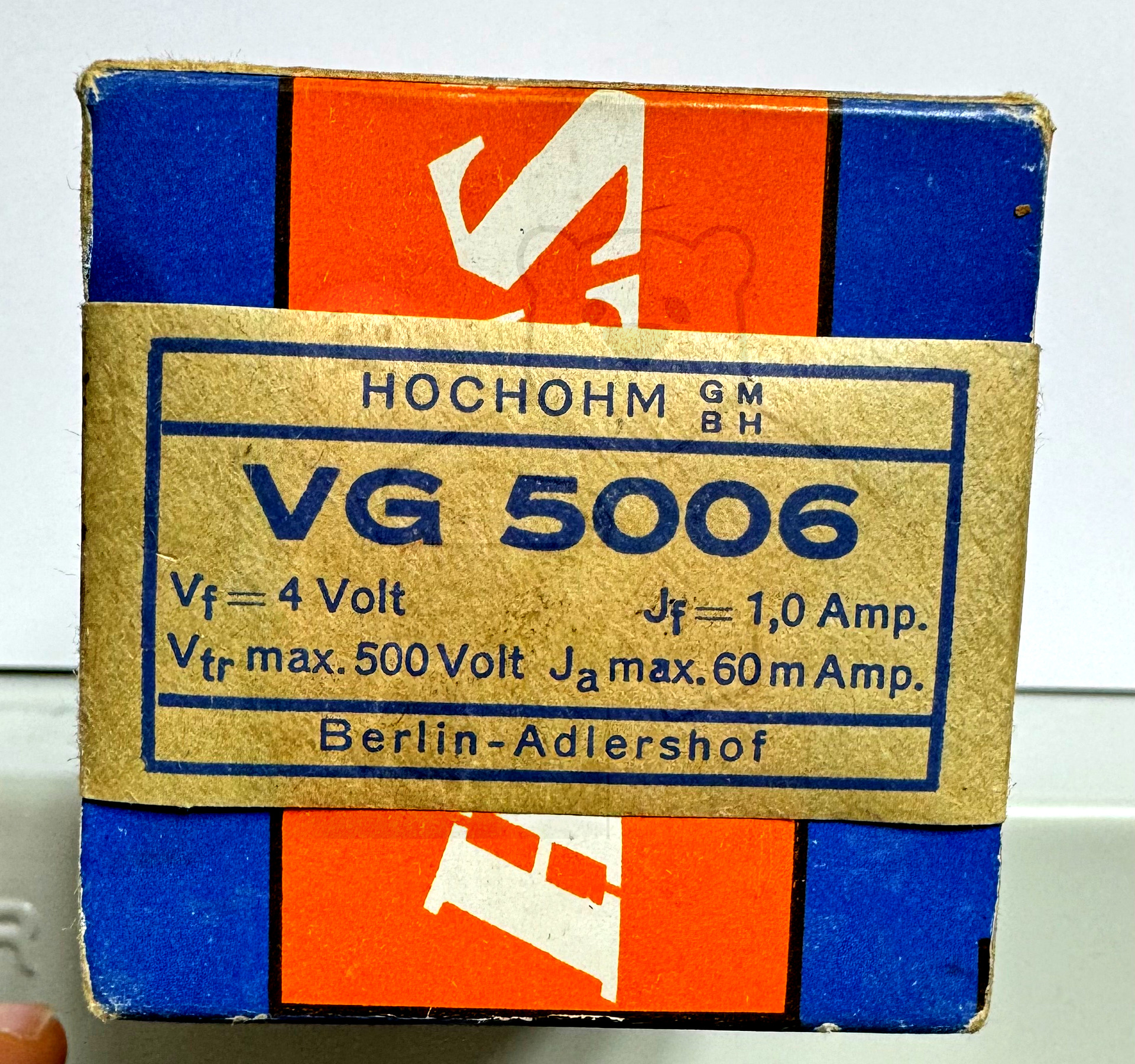 Röhre VG5006 #6403 Verpackung Bild 2