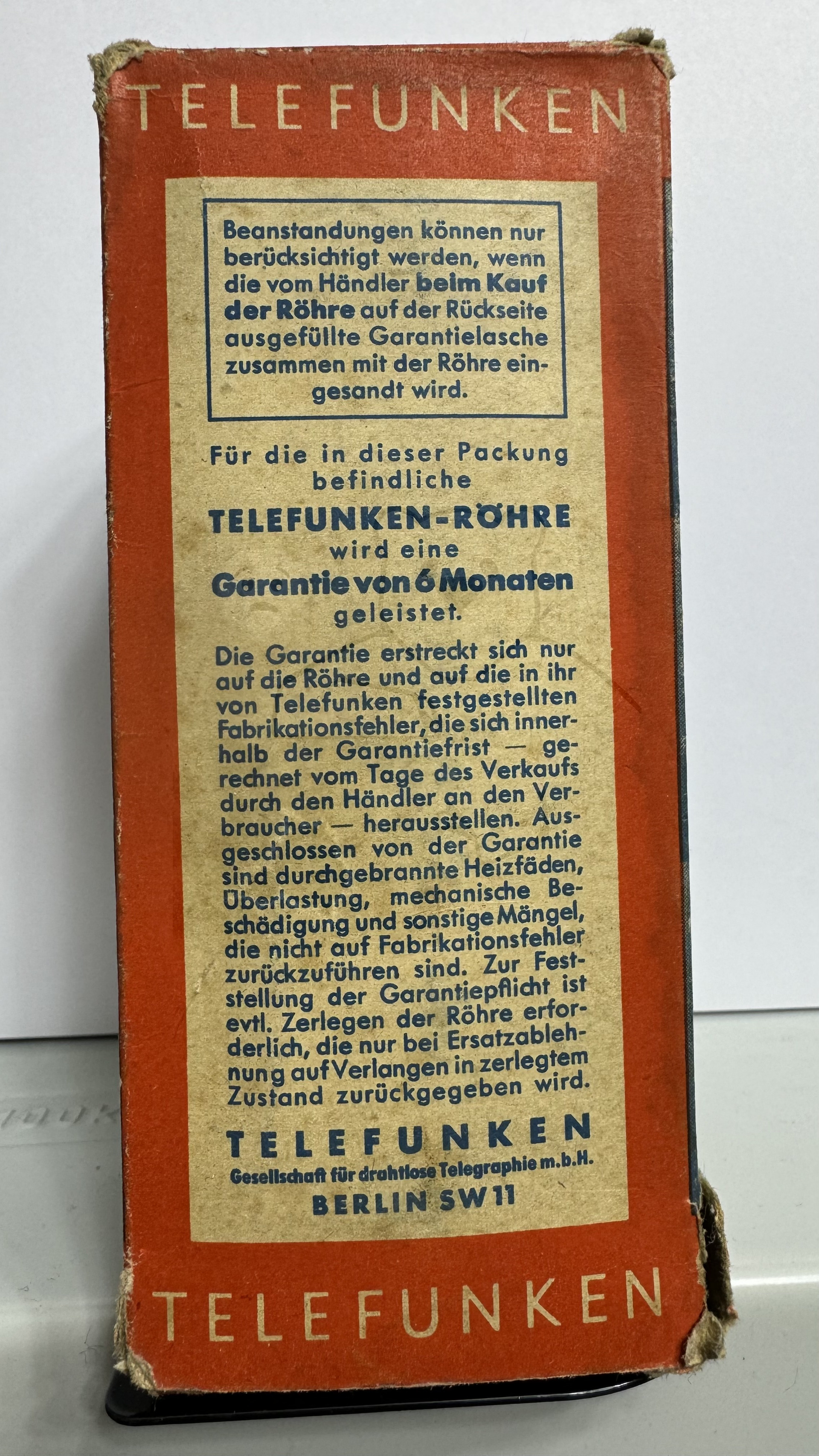 Röhre VL4 #0108 Verpackung Bild 5