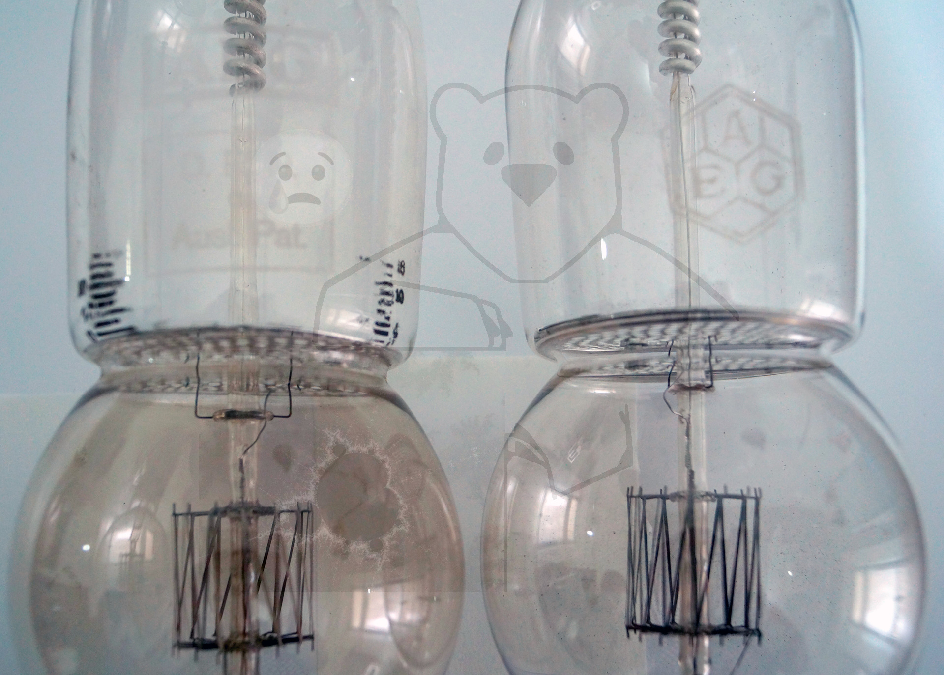 Vergleich zweier Original Liebenröhren Seriennummer 'Ss990' und 'Ss145' - Bild 12