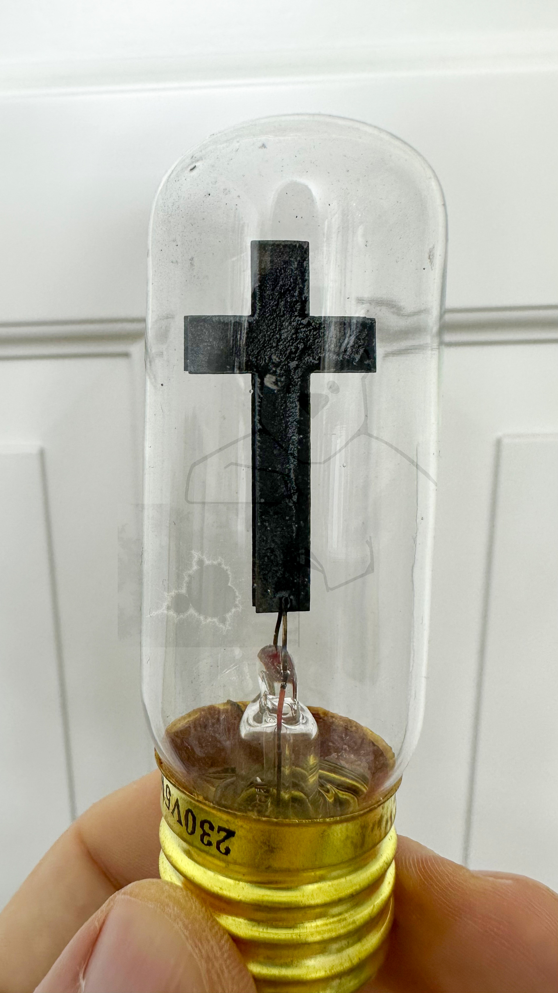 Glimmlampe 'Kreuz' Version 2 Bild 1