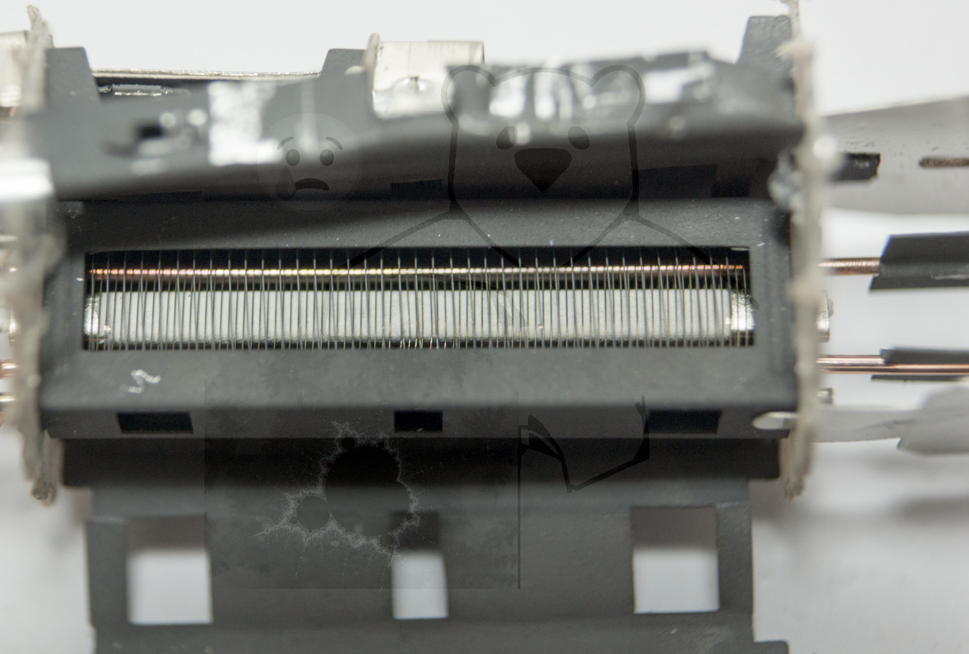 Makroaufnahme ECL82 Bild 1 - Pentodensystem