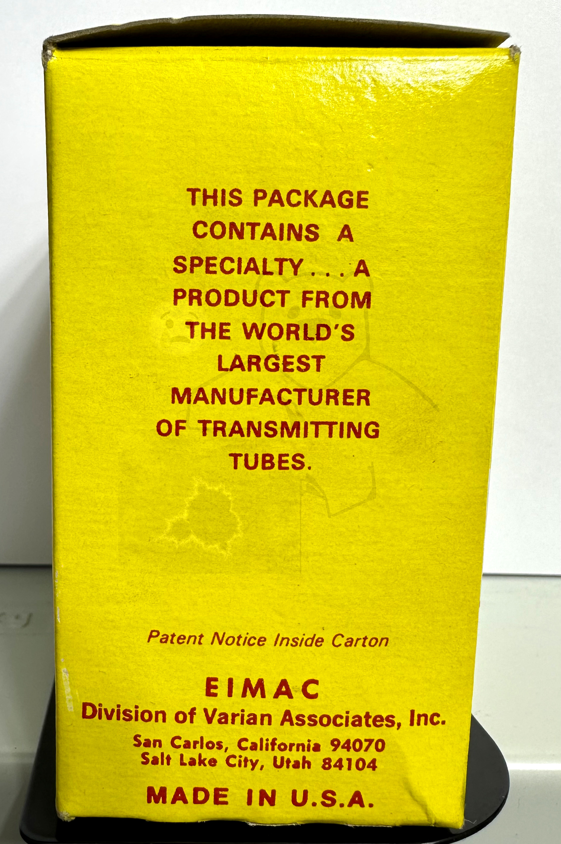 Röhre 4CX250M #4415 Verpackung Bild 2
