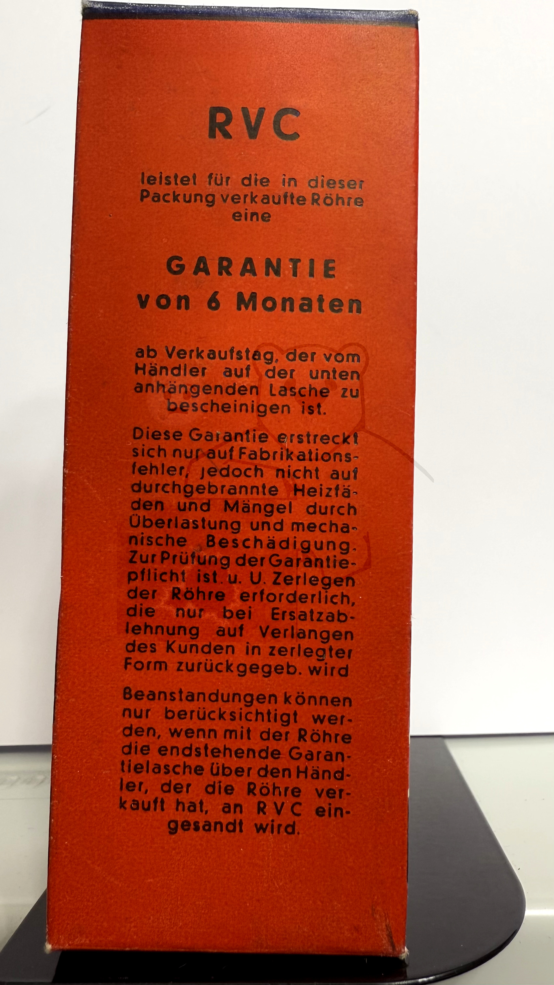 Röhre 6J9SG #7849 Verpackung Bild 2