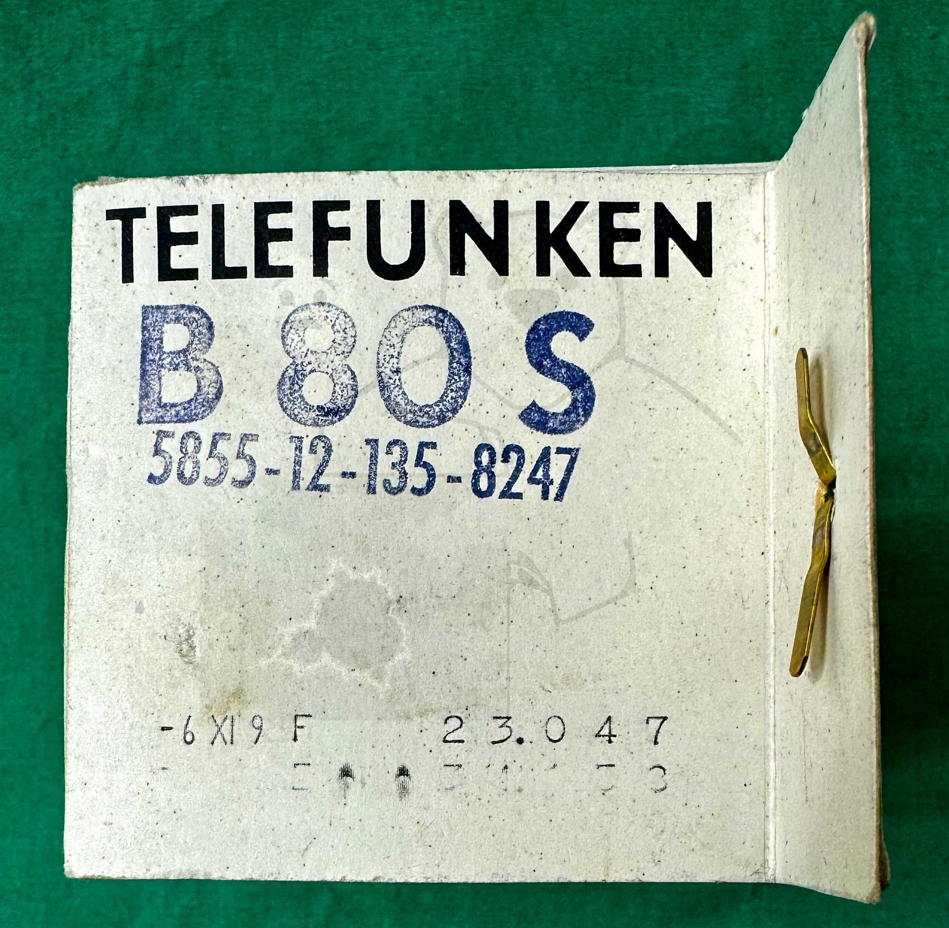 Röhre B80S #6523 Verpackung Bild 4