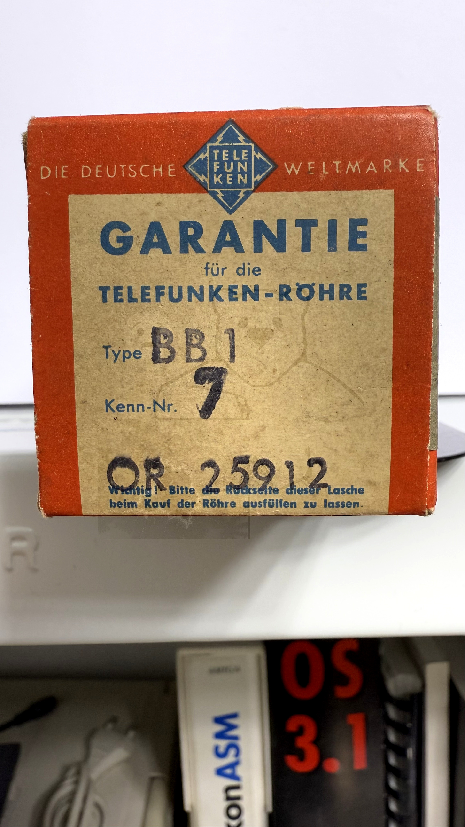 Röhre BB1 #0013 Verpackung Bild 3