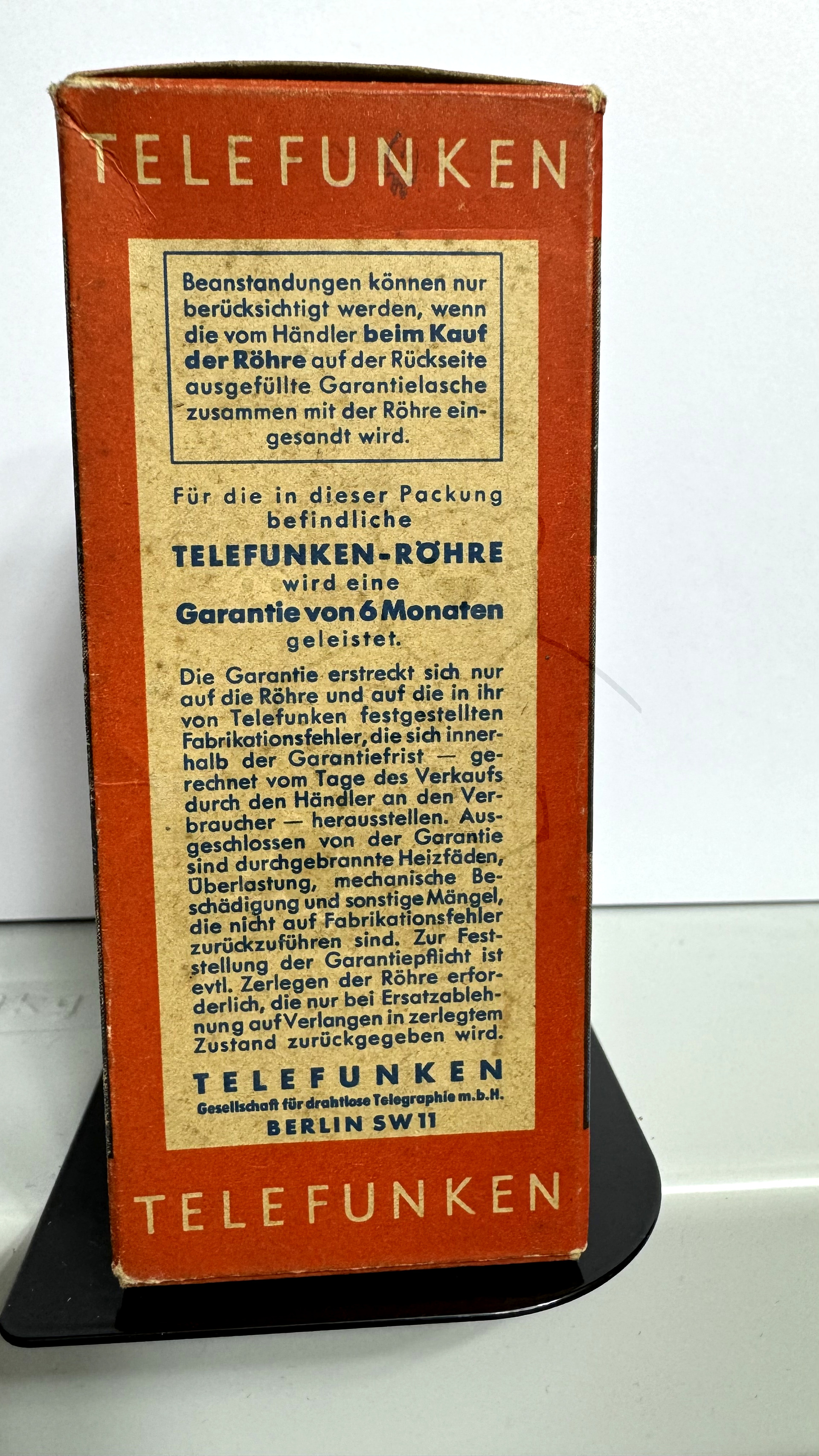 Röhre BB1 #6636 Verpackung Bild 3