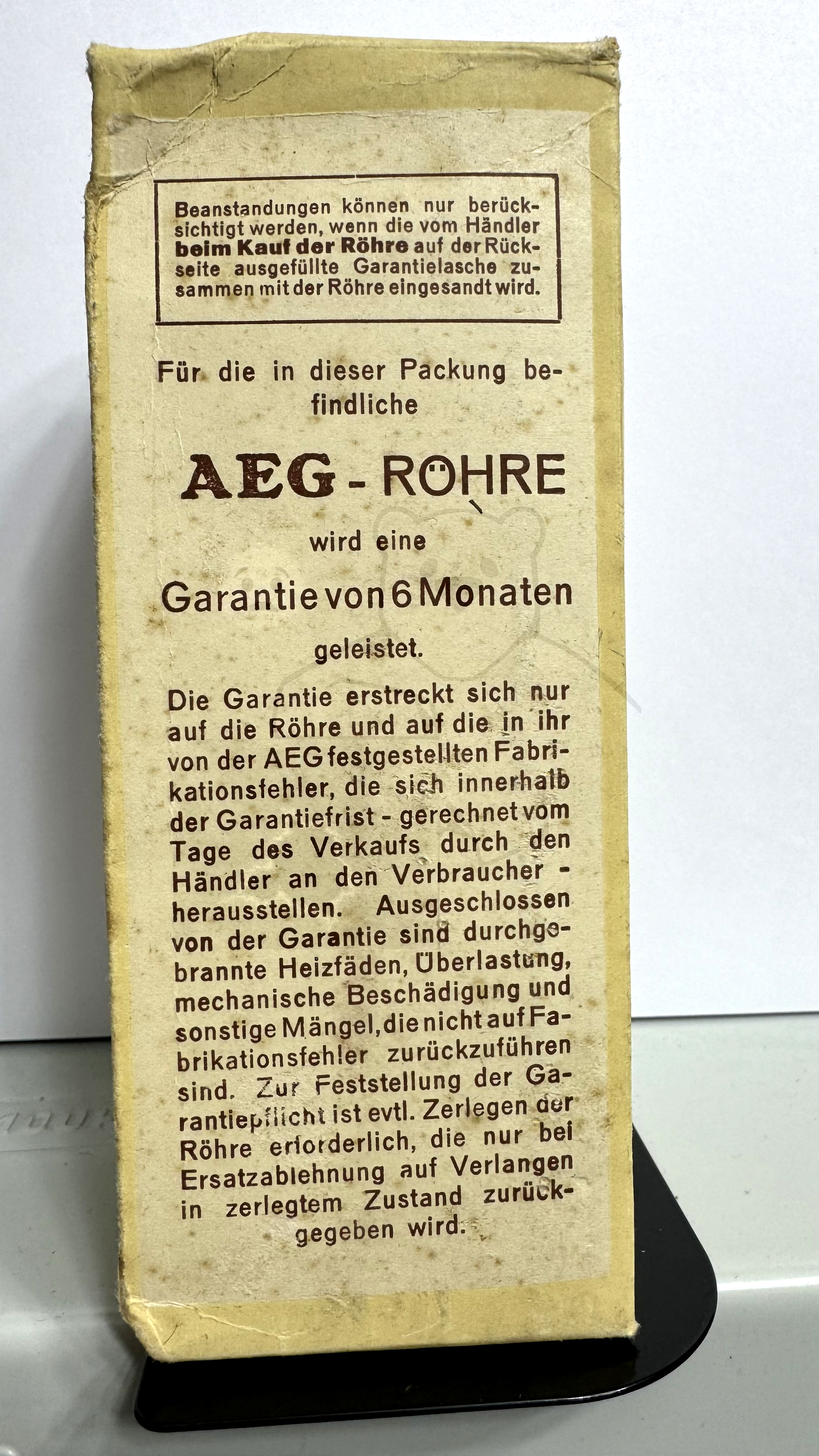 Röhre C3d #3271 Verpackung Bild 3