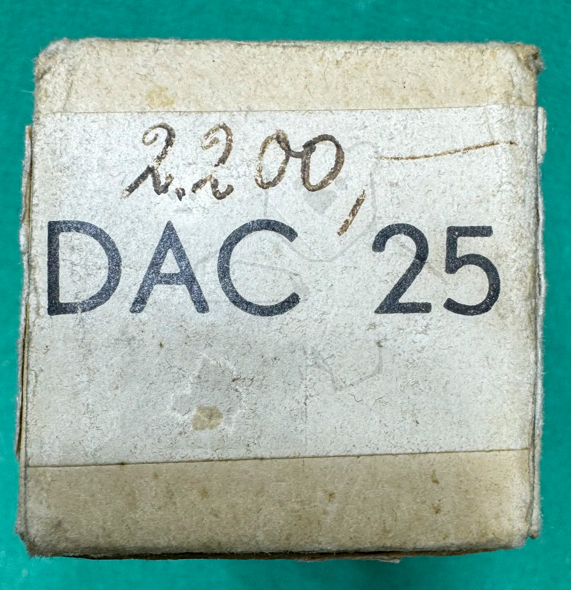 Röhre DAC25 #6680 Verpackung Bild 1