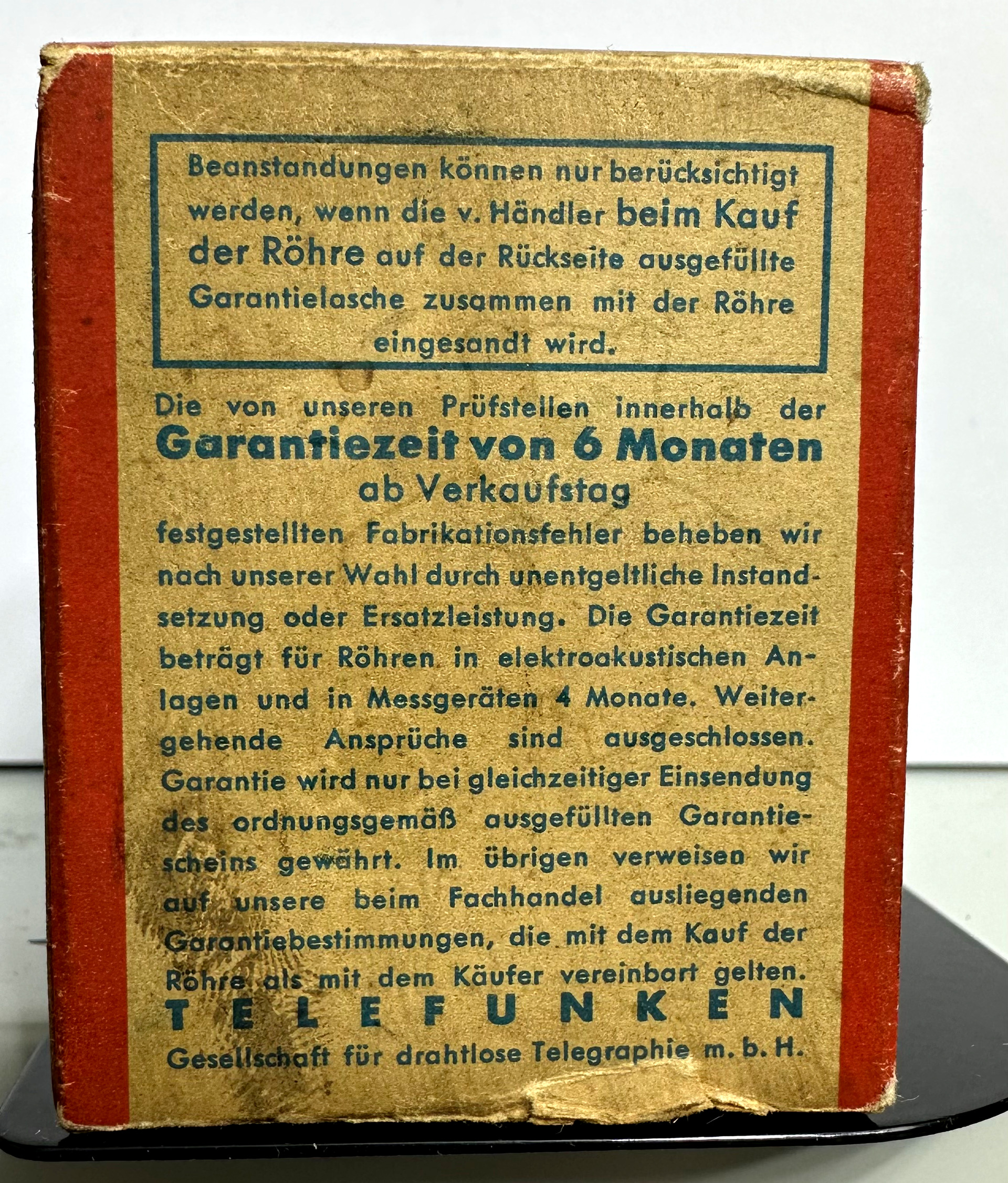 Röhre DAF11 #6659 Verpackung Bild 3