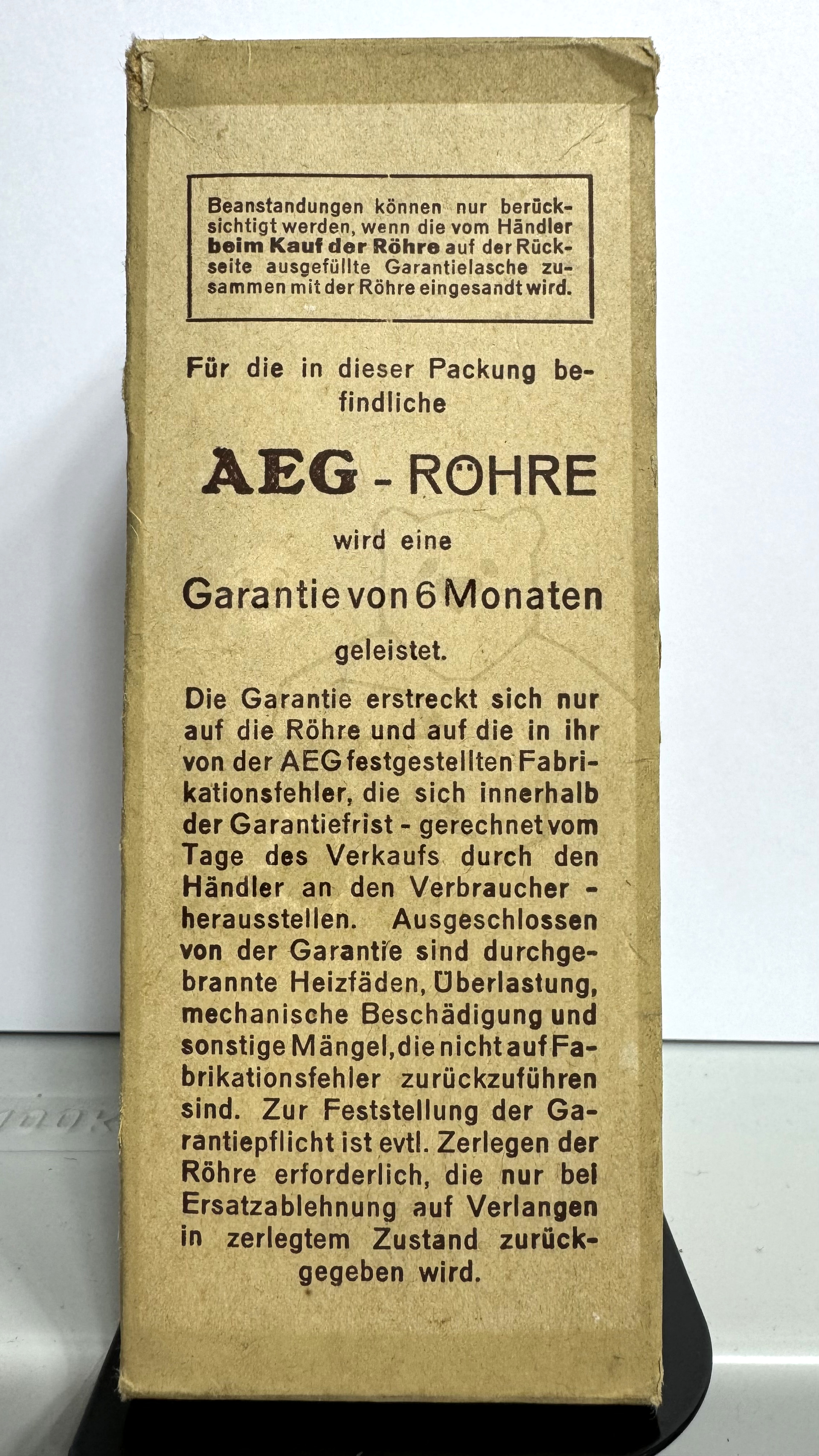 Röhre E3a III #3939 Verpackung Bild 4