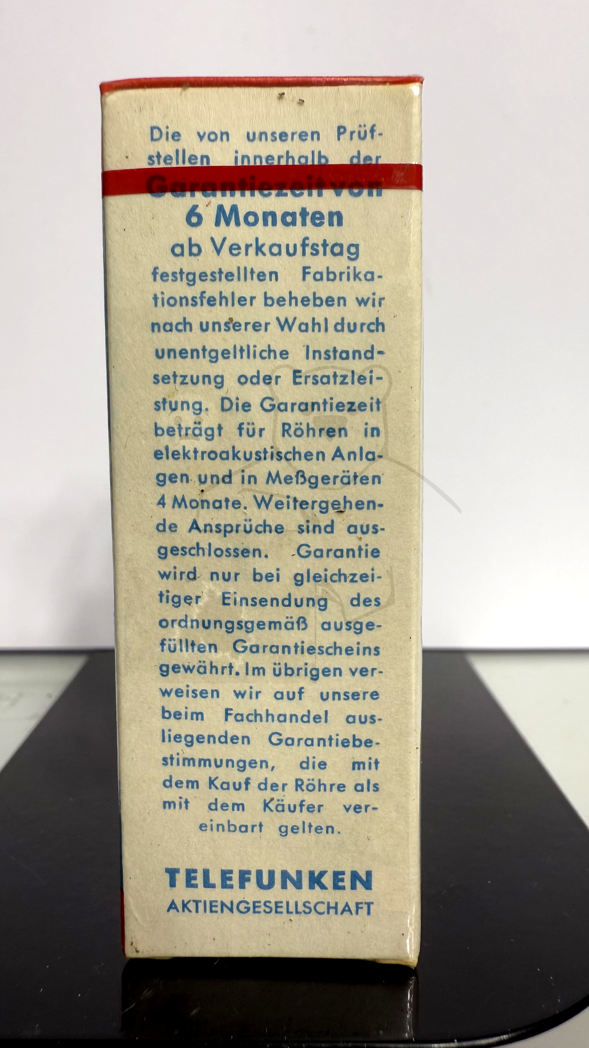 Röhre EAF42 #5949 Verpackung Bild 2