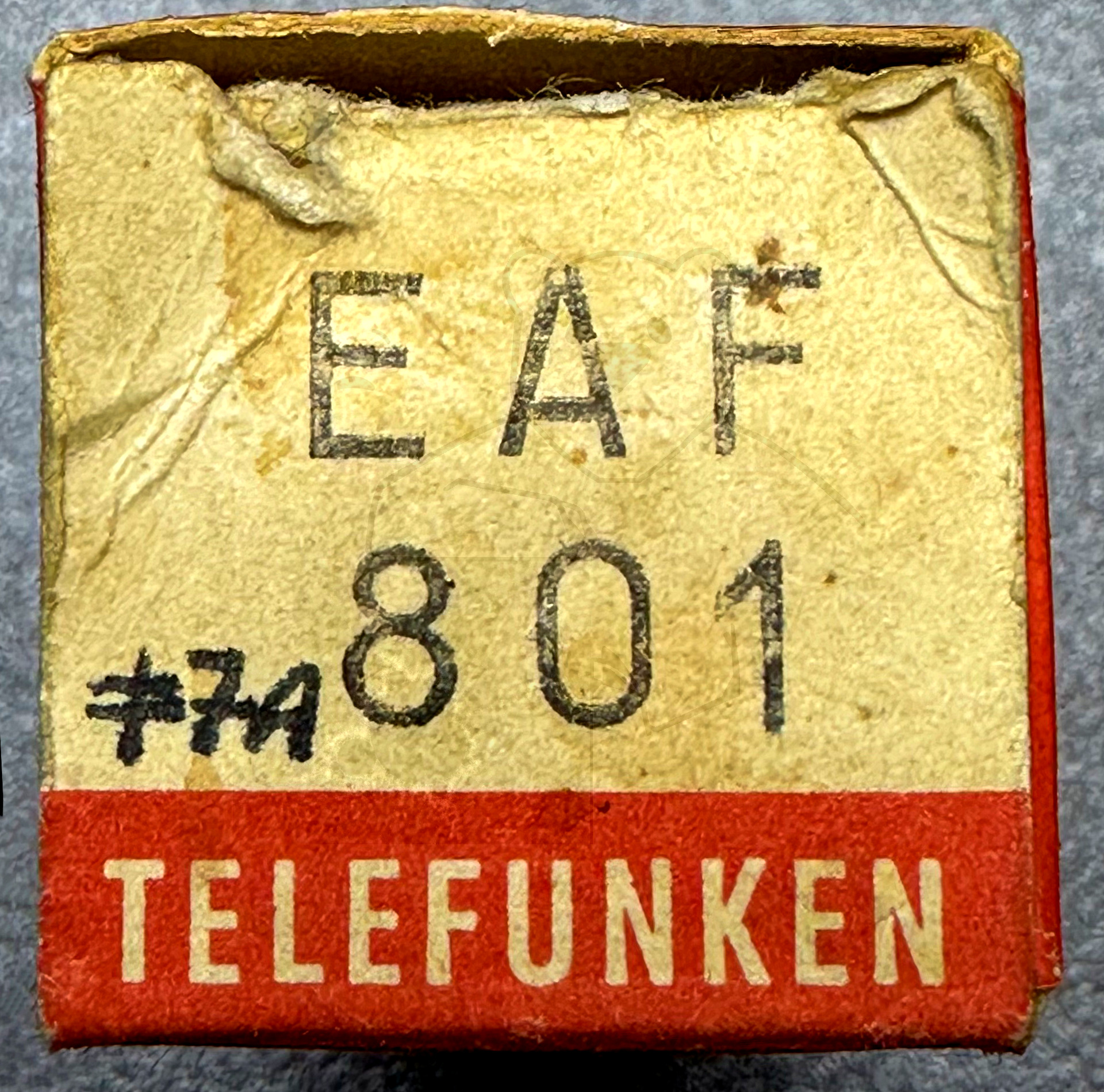 Röhre EAF801 #4115 Verpackung Bild 1