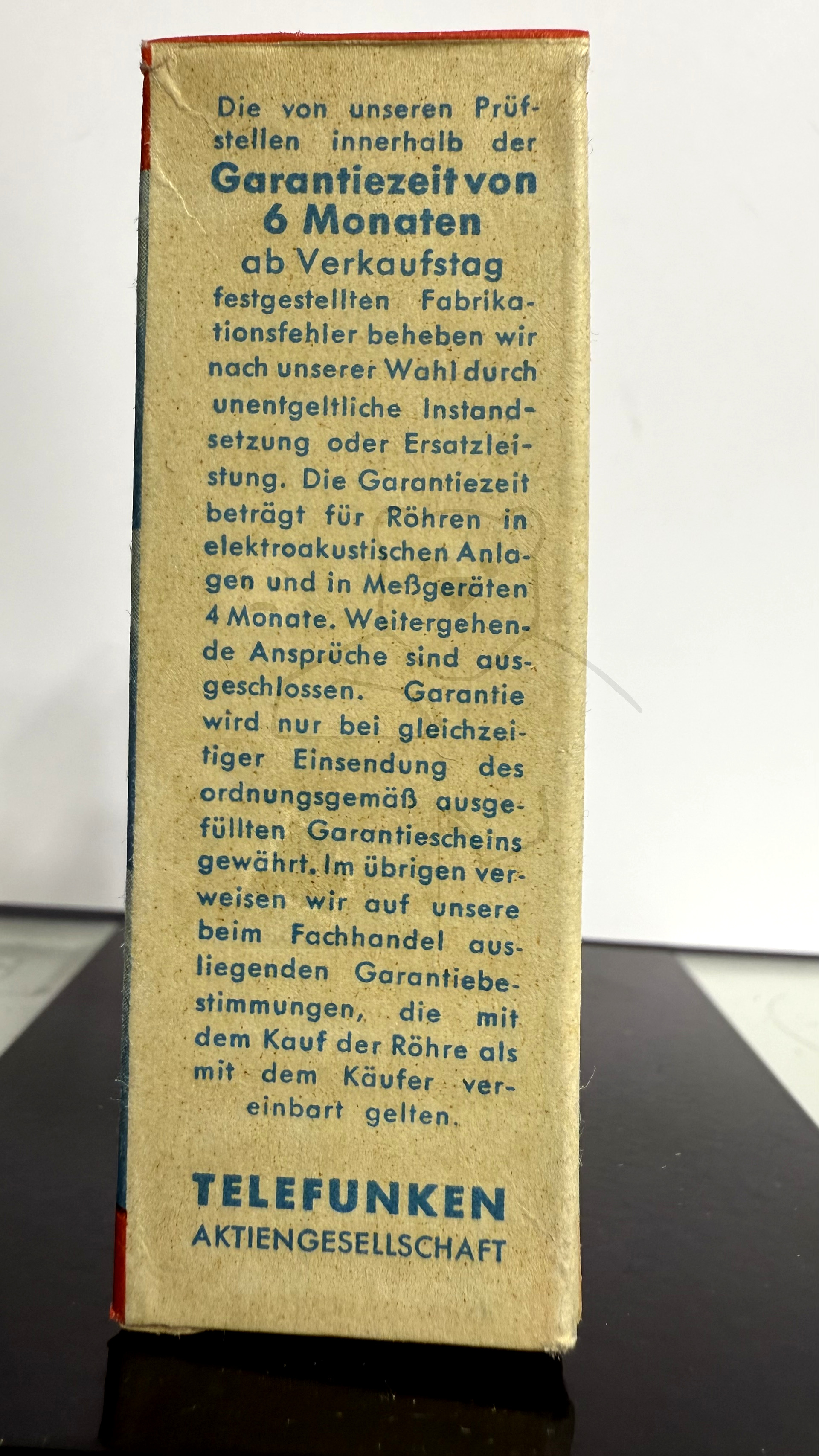 Röhre EBC91 #3371 Verpackung Bild 3