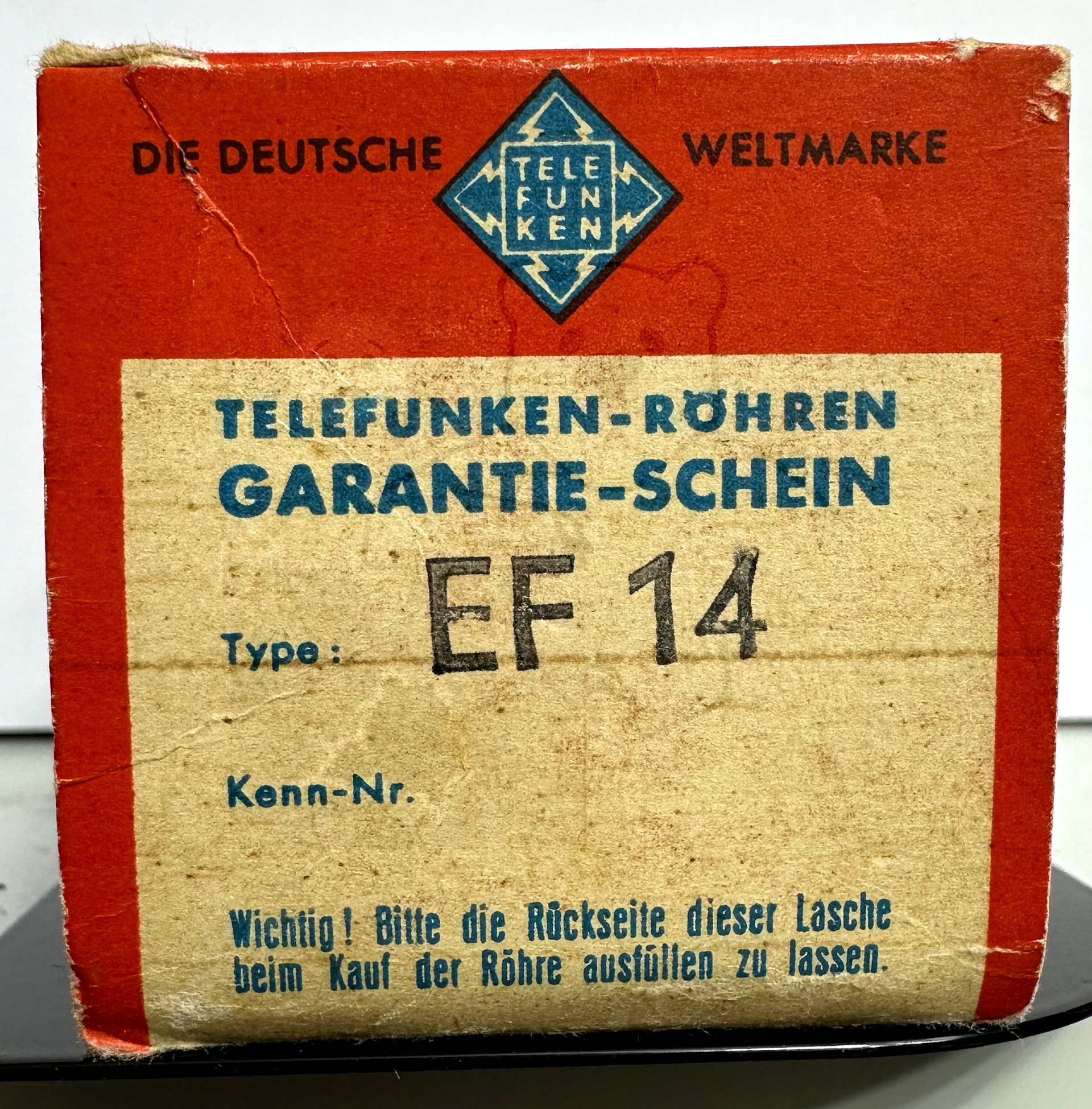 Röhre EF14 #3626 Verpackung Bild 1