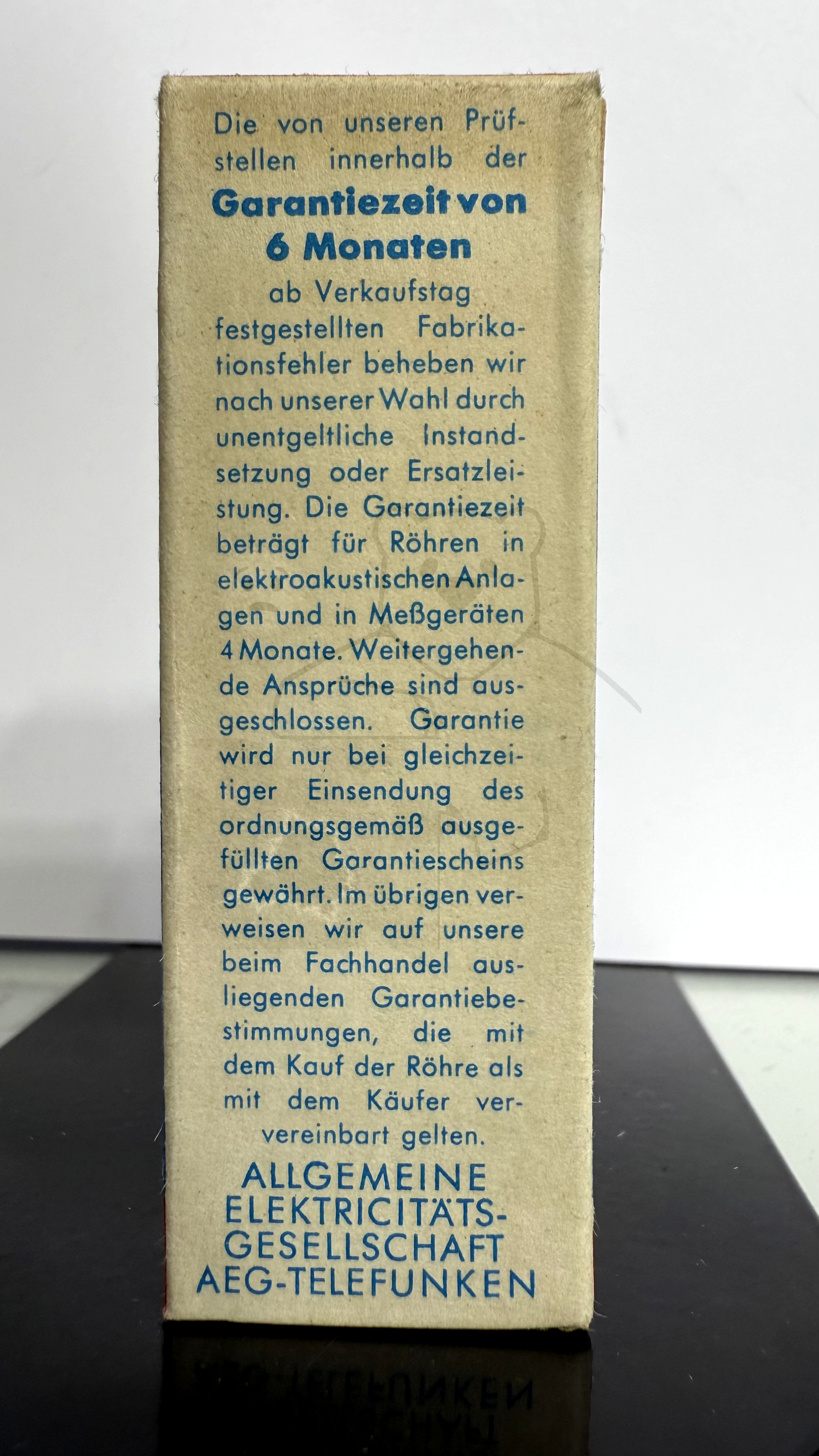 Röhre EF184 #7173 Verpackung Bild 5