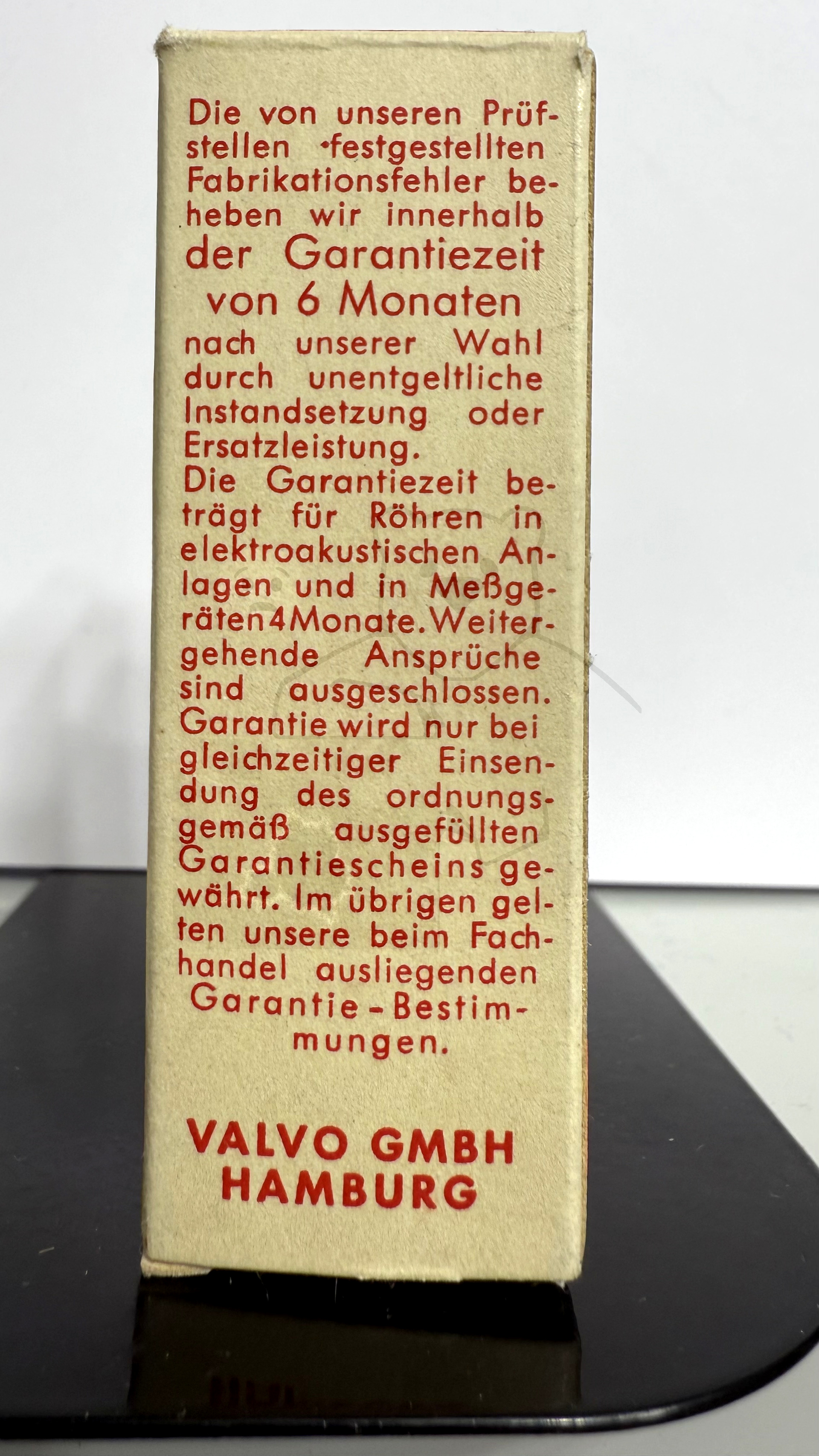 Röhre EF94 #8385 Verpackung Bild 2