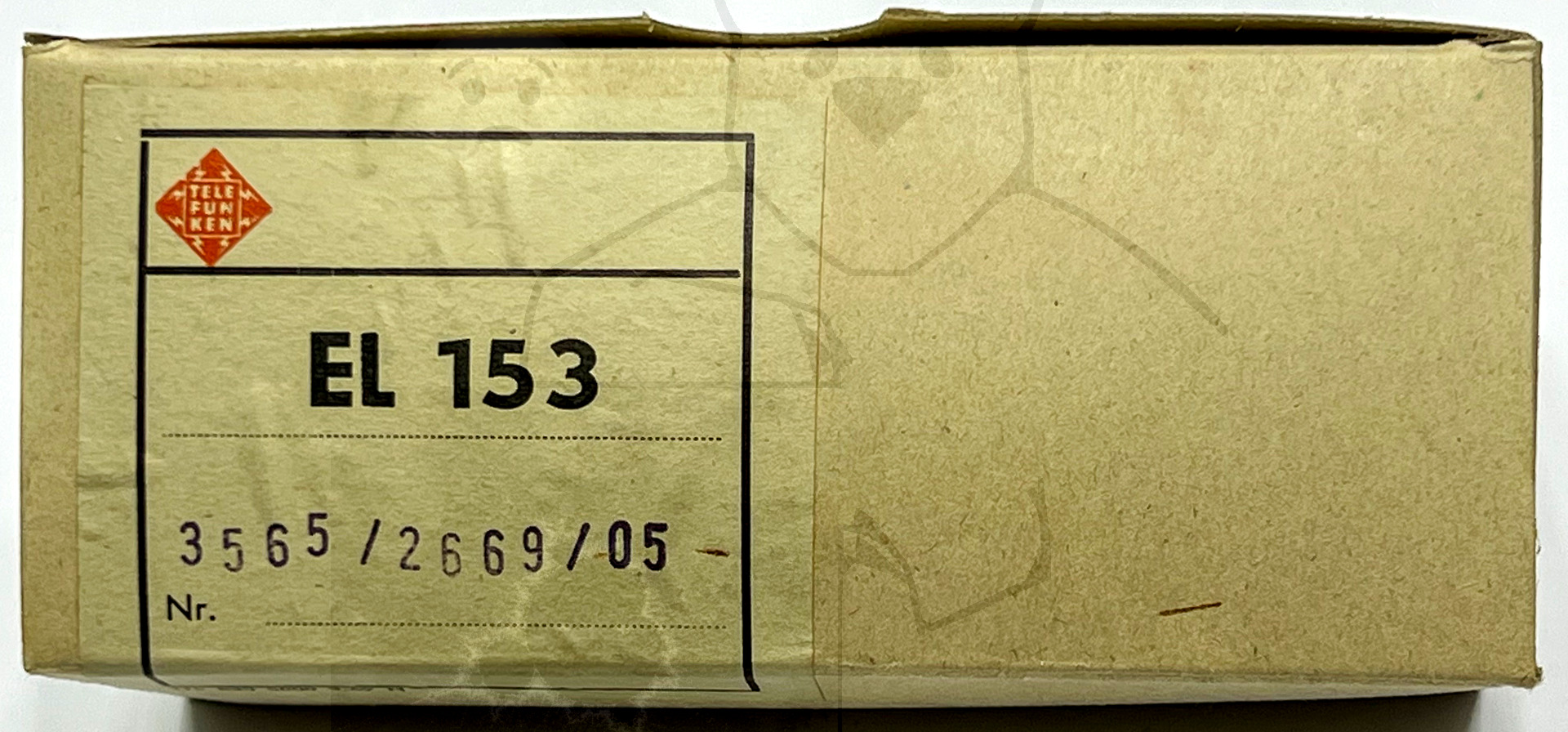 Röhre EL153 #3812 Verpackung