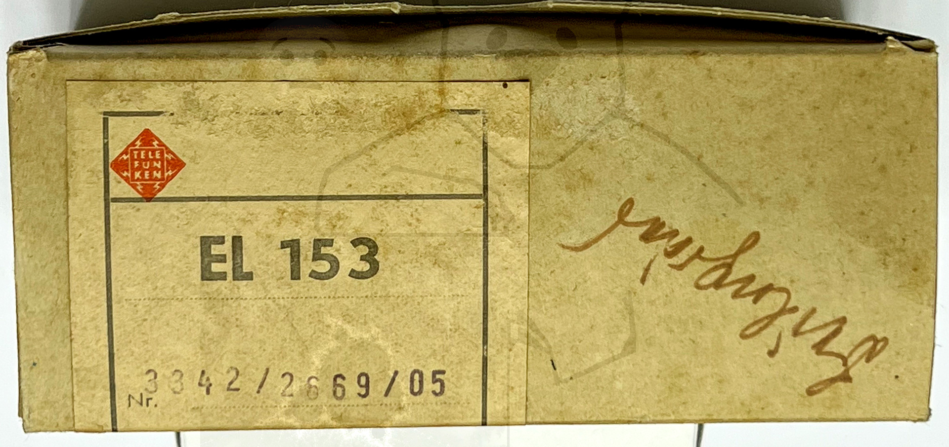 Röhre EL153 #3813 Verpackung