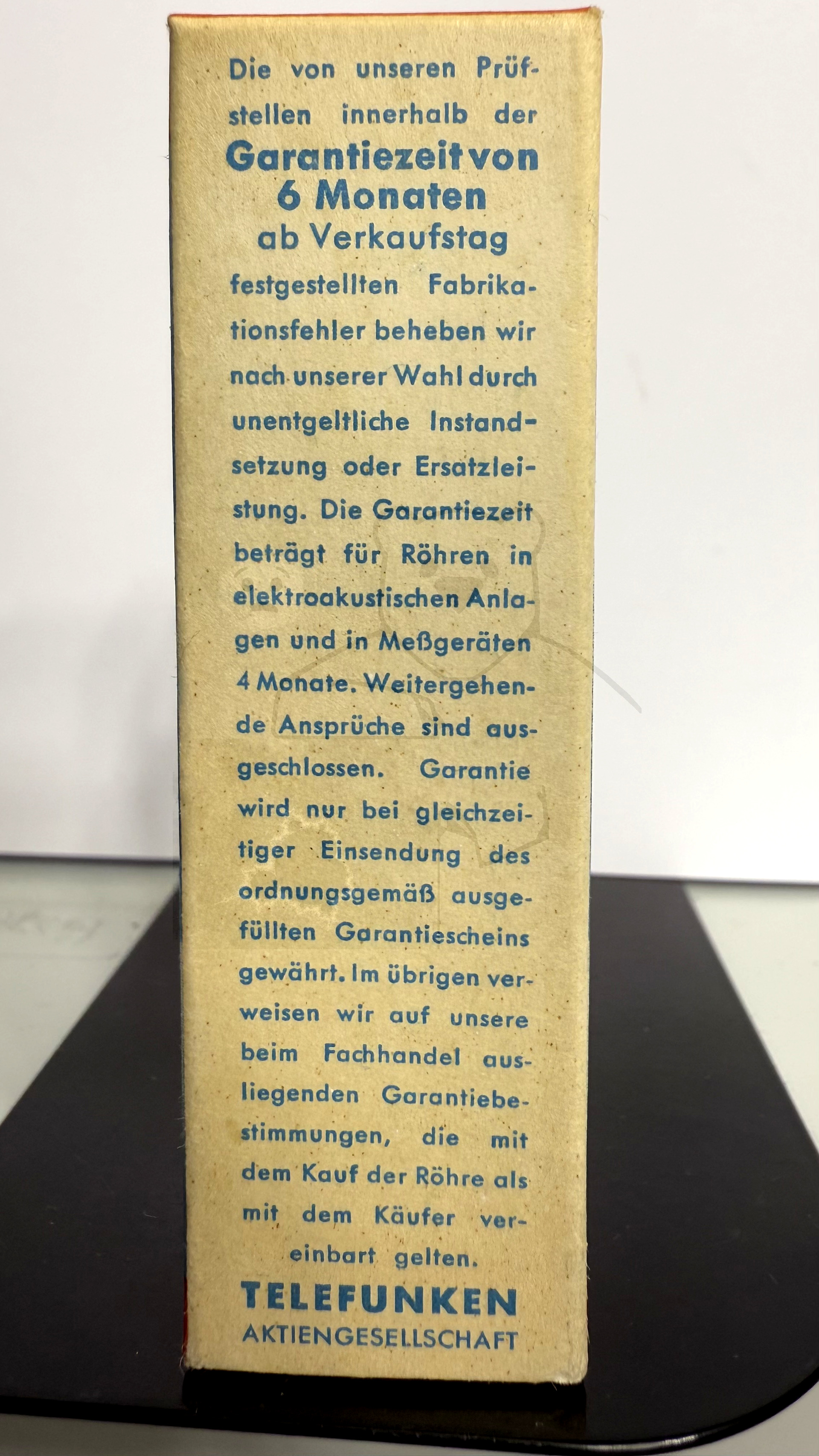 Röhre EL41 #5958 Verpackung Bild 3