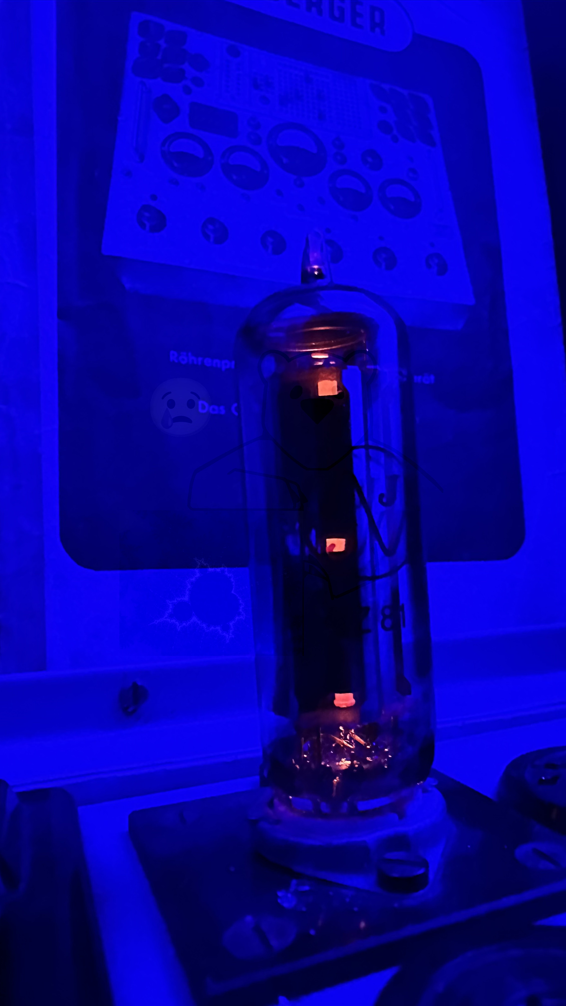 Röhre EZ81 #8393 In Betrieb Bild 1