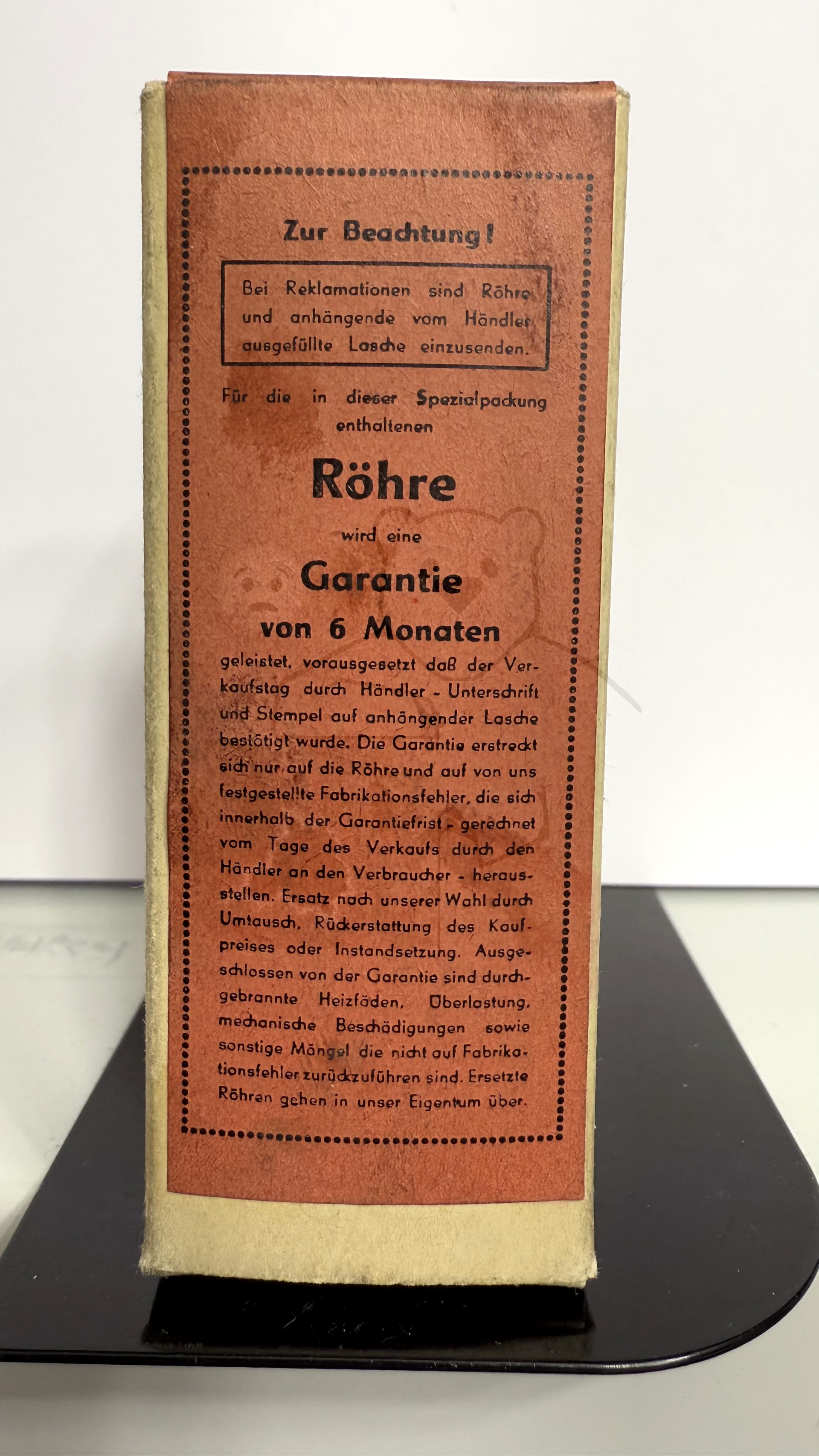 Röhre KB2 #7258 Verpackung Bild 1