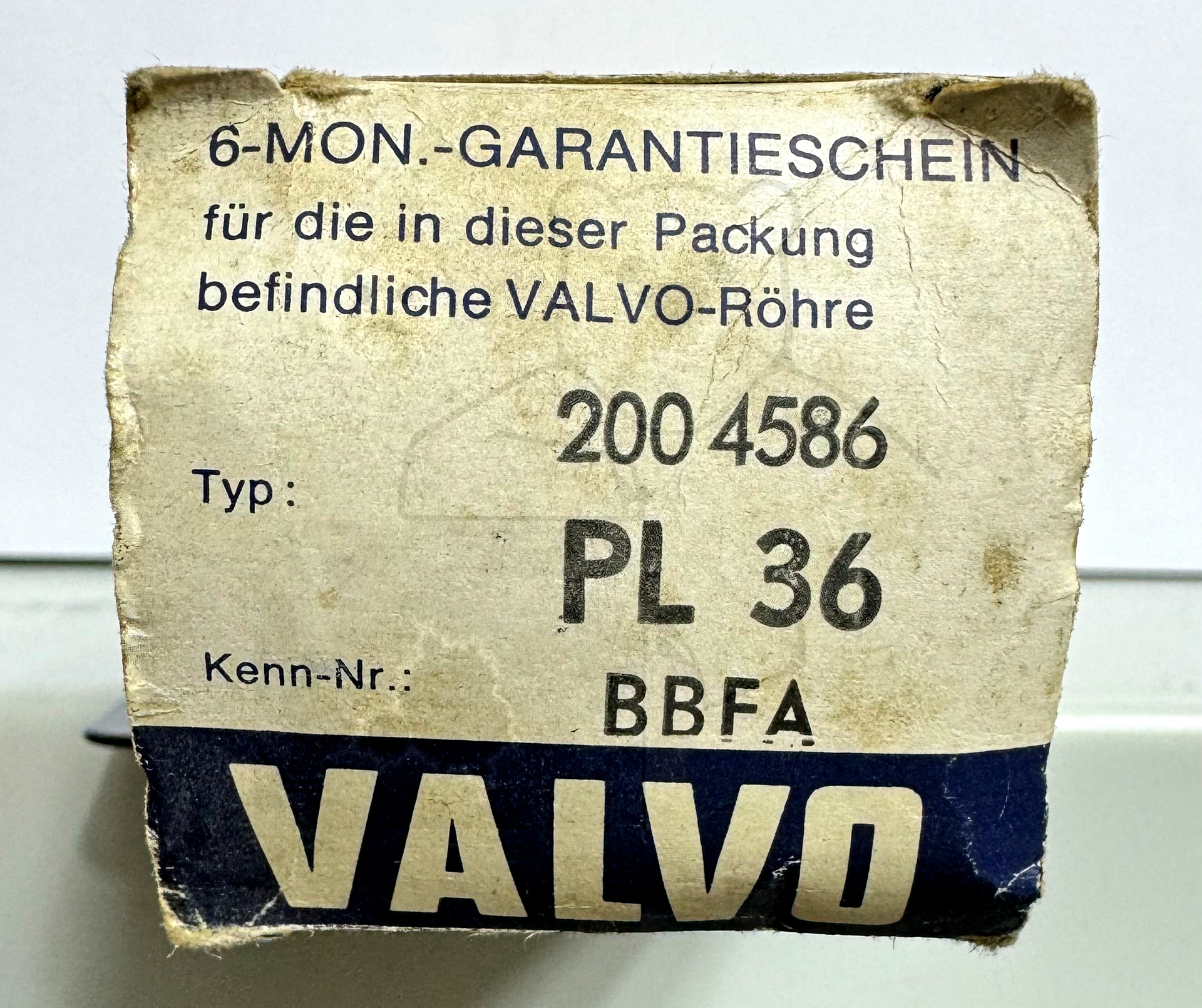 Röhre PL36 #3138 Verpackung Bild 3