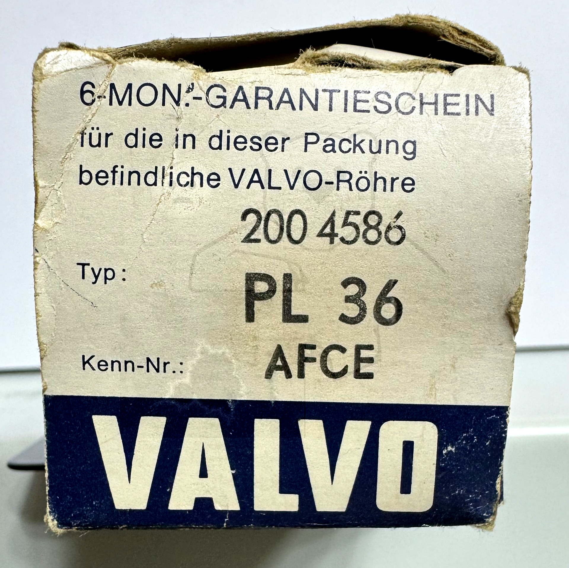 Röhre PL36 #3304 Verpackung Bild 1