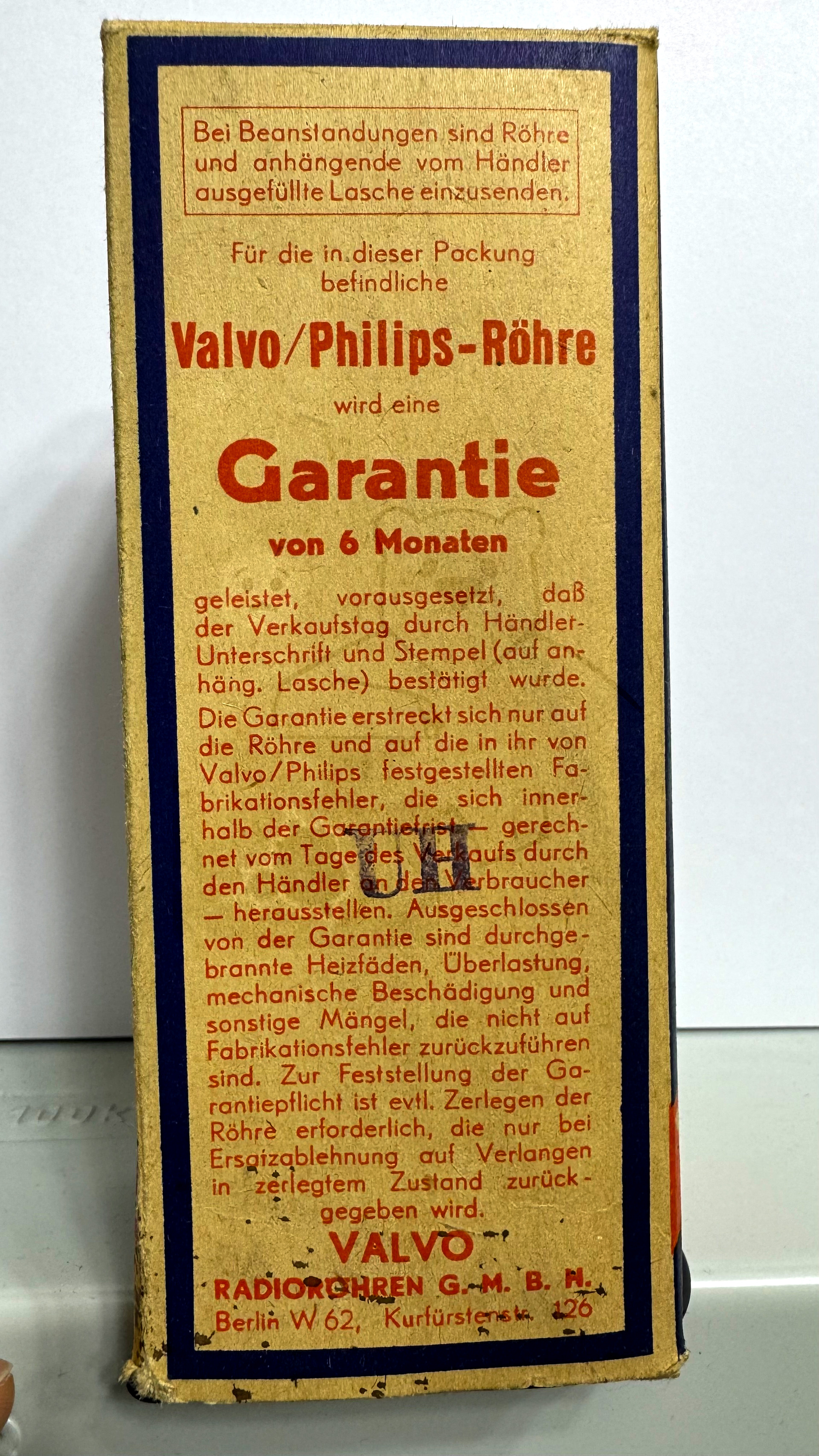 Röhre RE074n #6376 Verpackung Bild 3