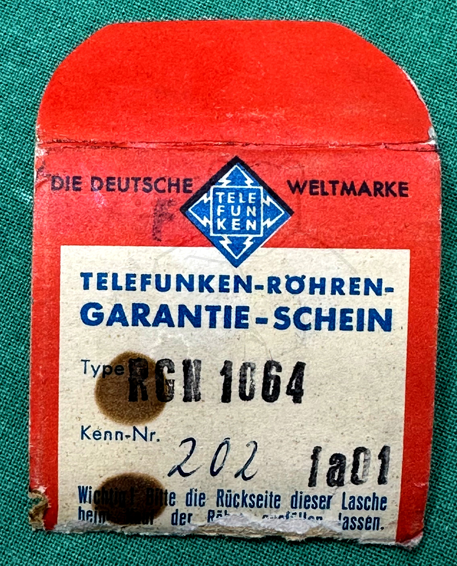 Röhre RGN1064 #3510 Kleine Bauform Verpackung Bild 7