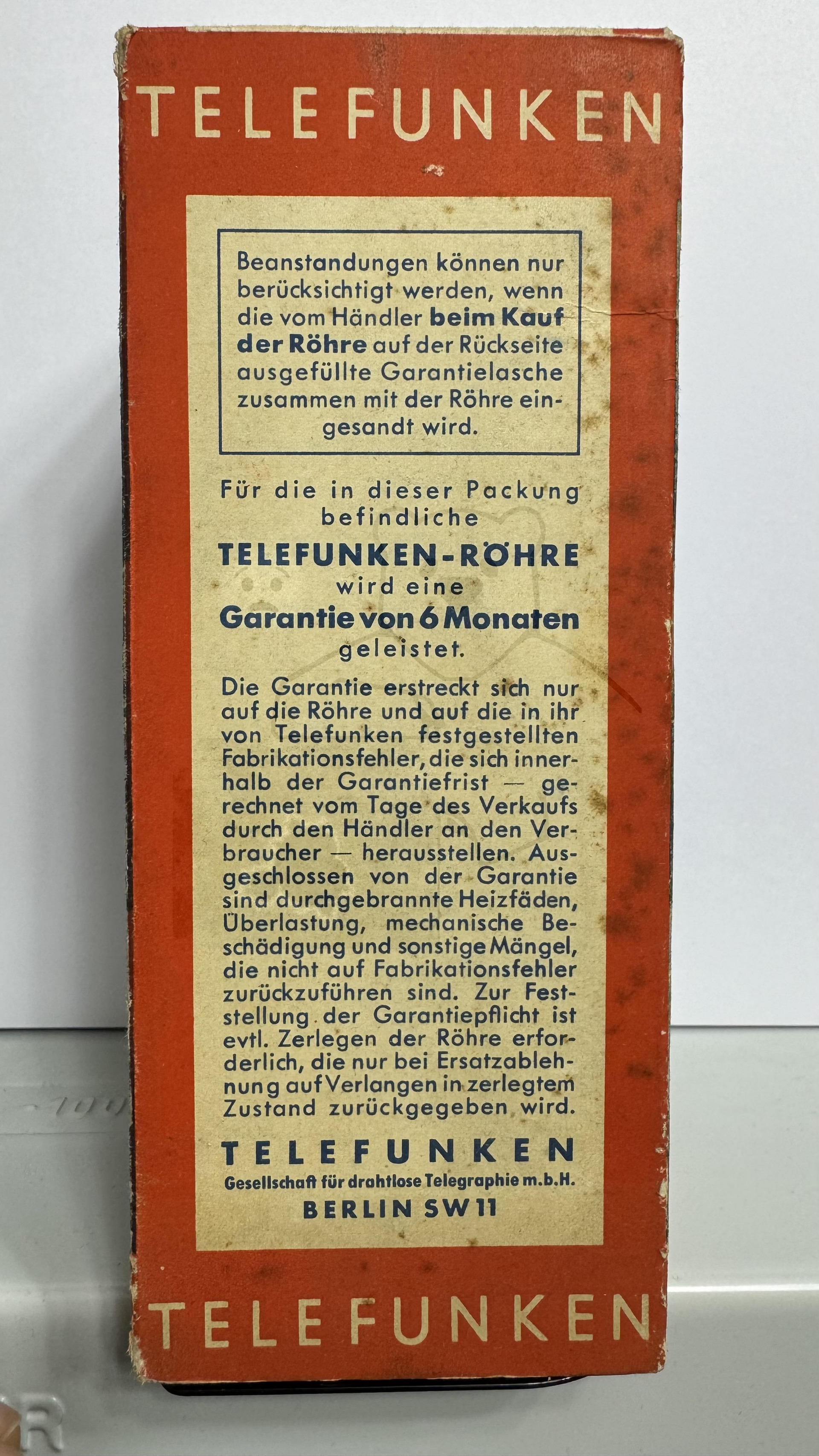 Röhre RGN1064 #6704 Verpackung Bild 6