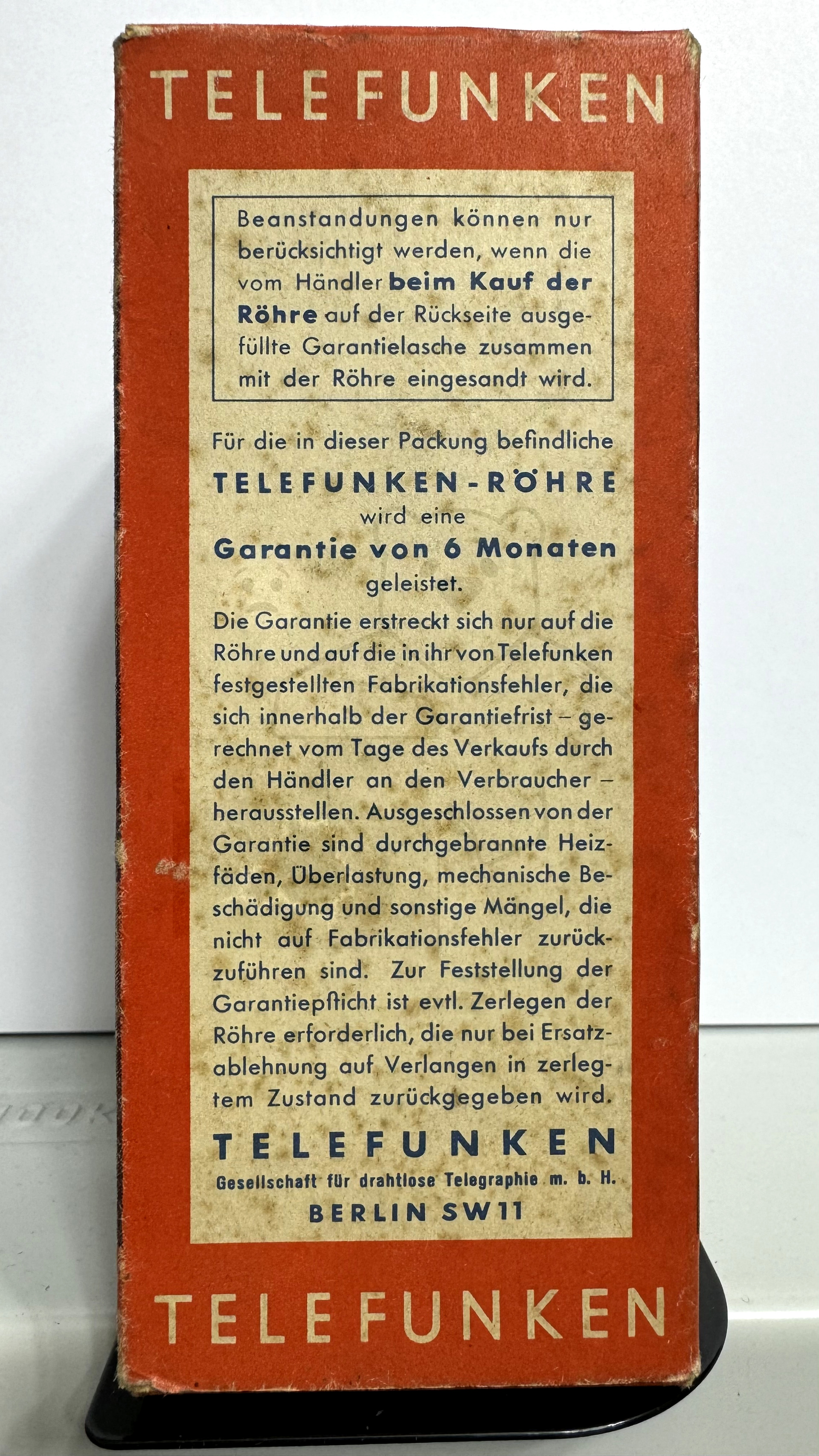 Röhre RGN504 #6663 Verpackung Bild 6